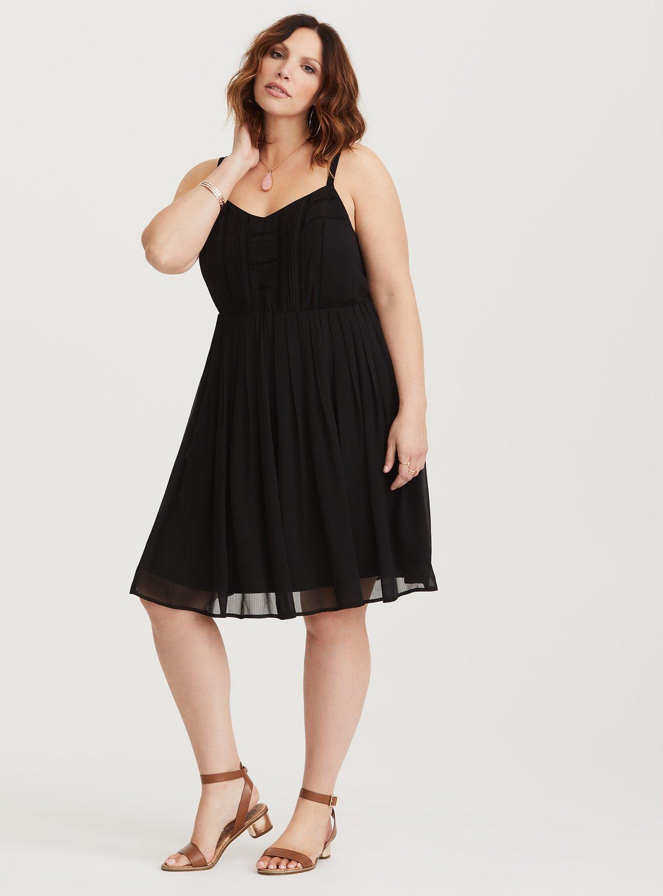 Torrid black clearance skater dress