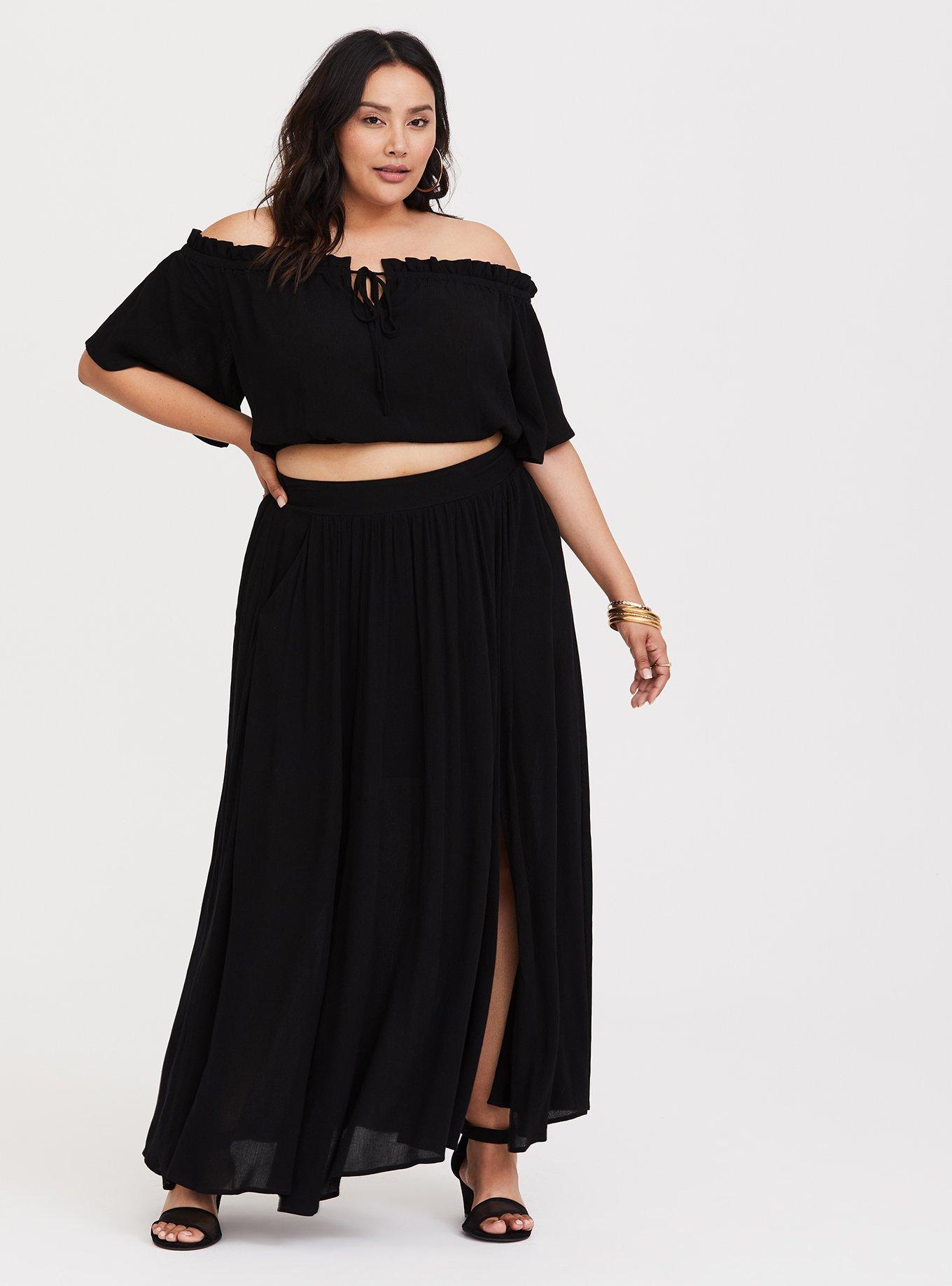 Torrid 2 Piece maxi skirt set  Plus size dresses, Plus size