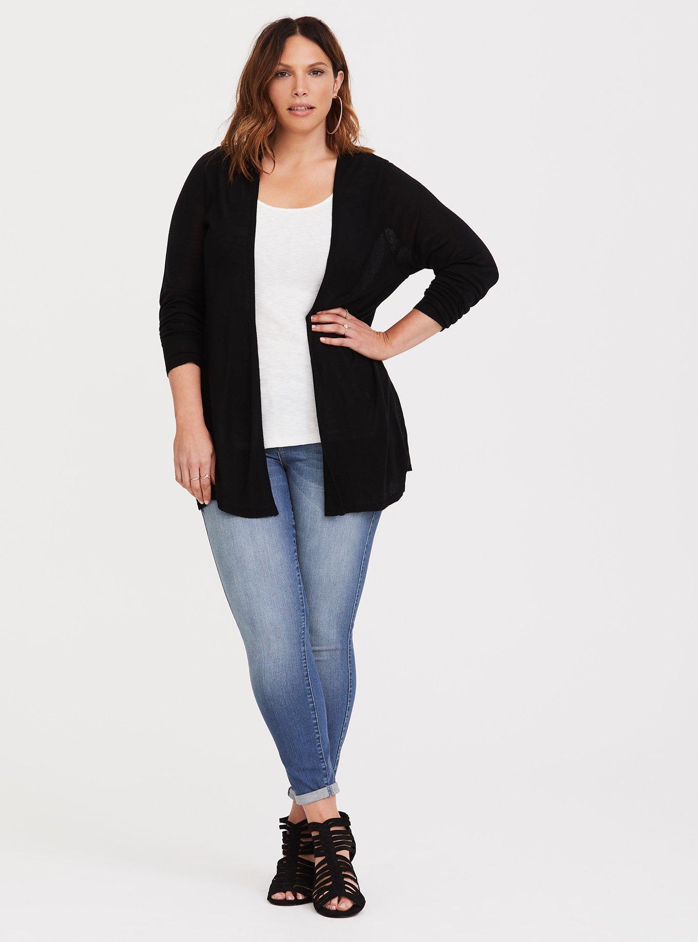 Lace up back clearance cardigan