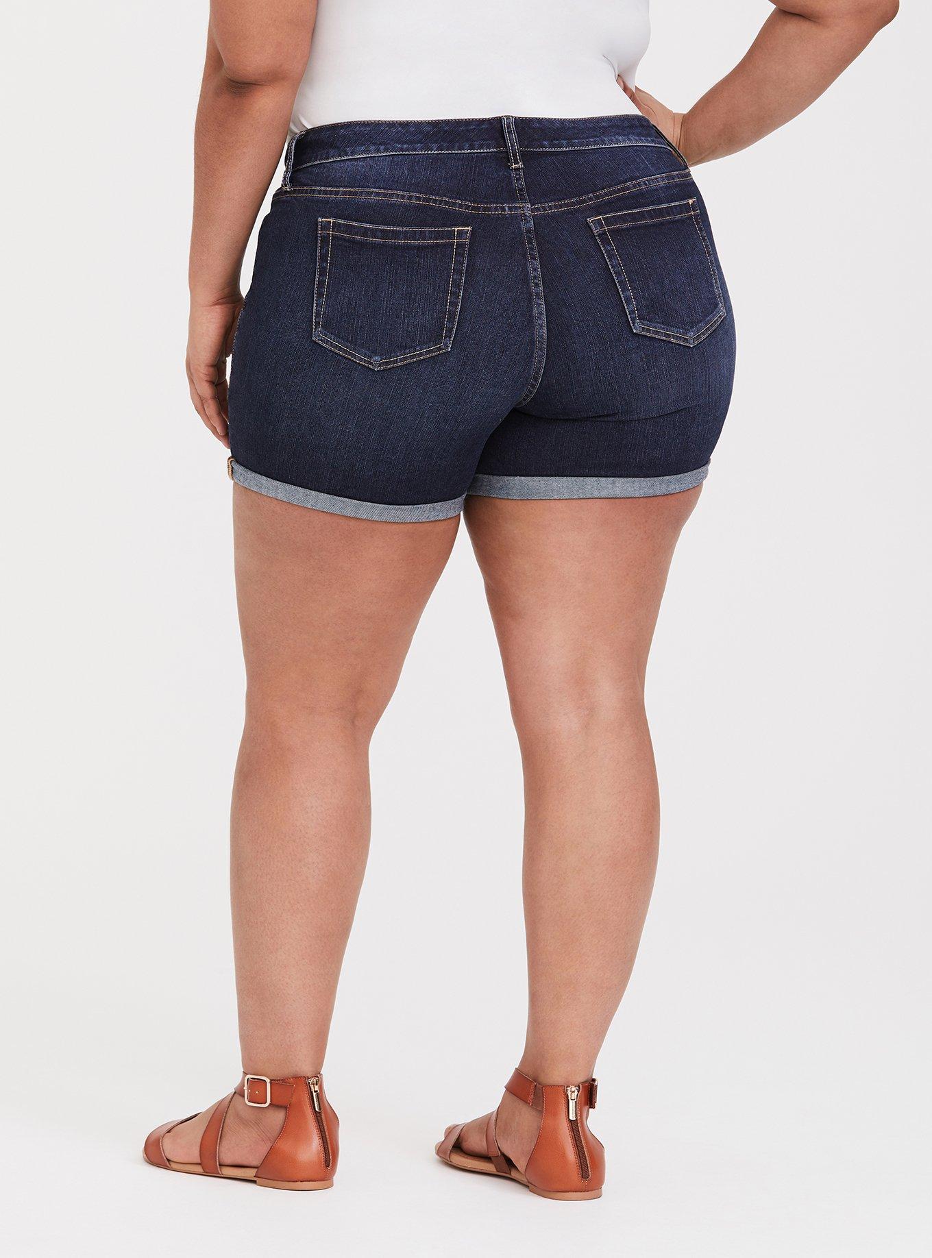 Classic Skinny Short - Vintage Stretch Dark Wash, RINSE, alternate