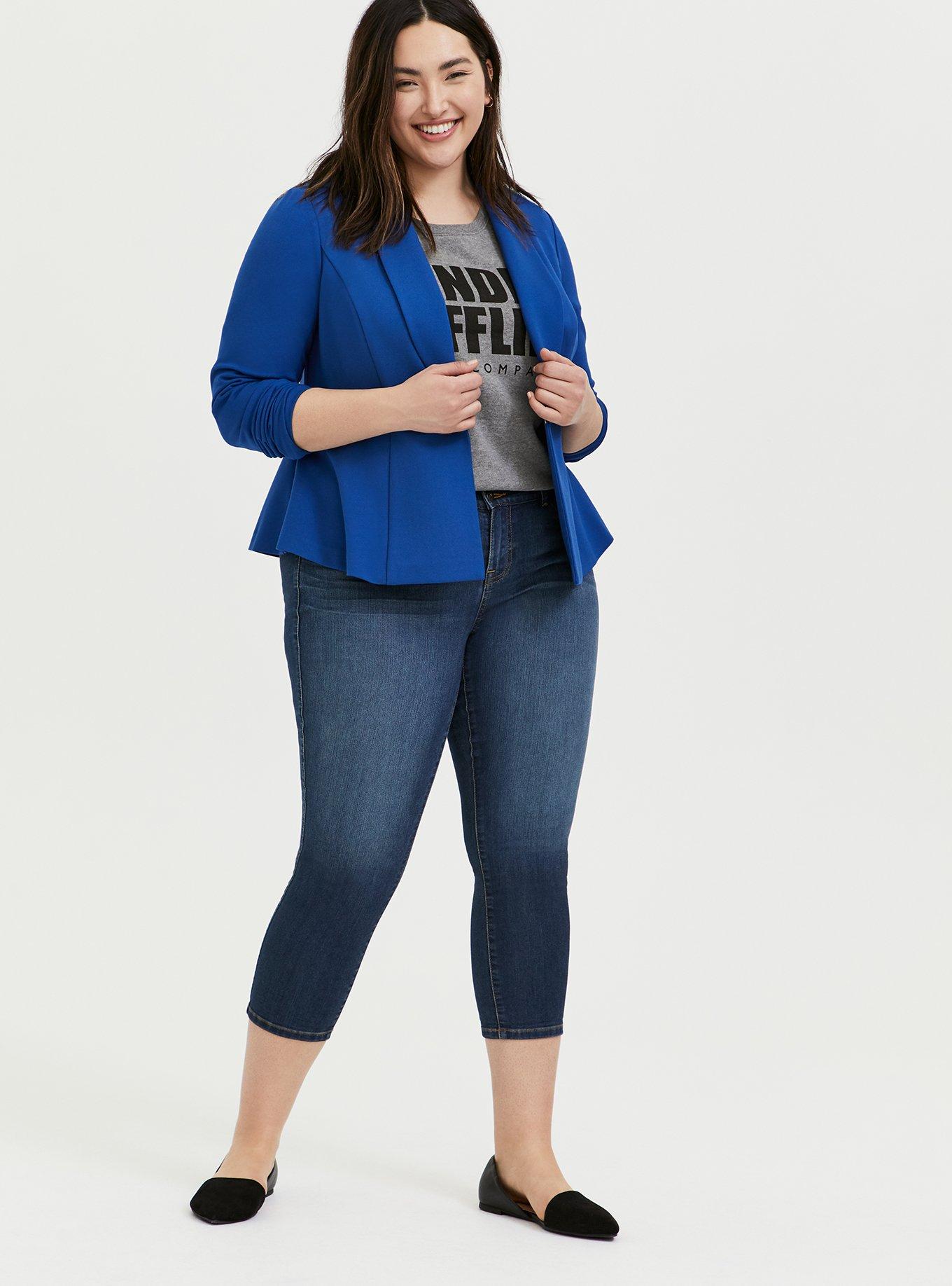 Plus Size - Studio Luxe Ponte Peplum Blazer - Torrid