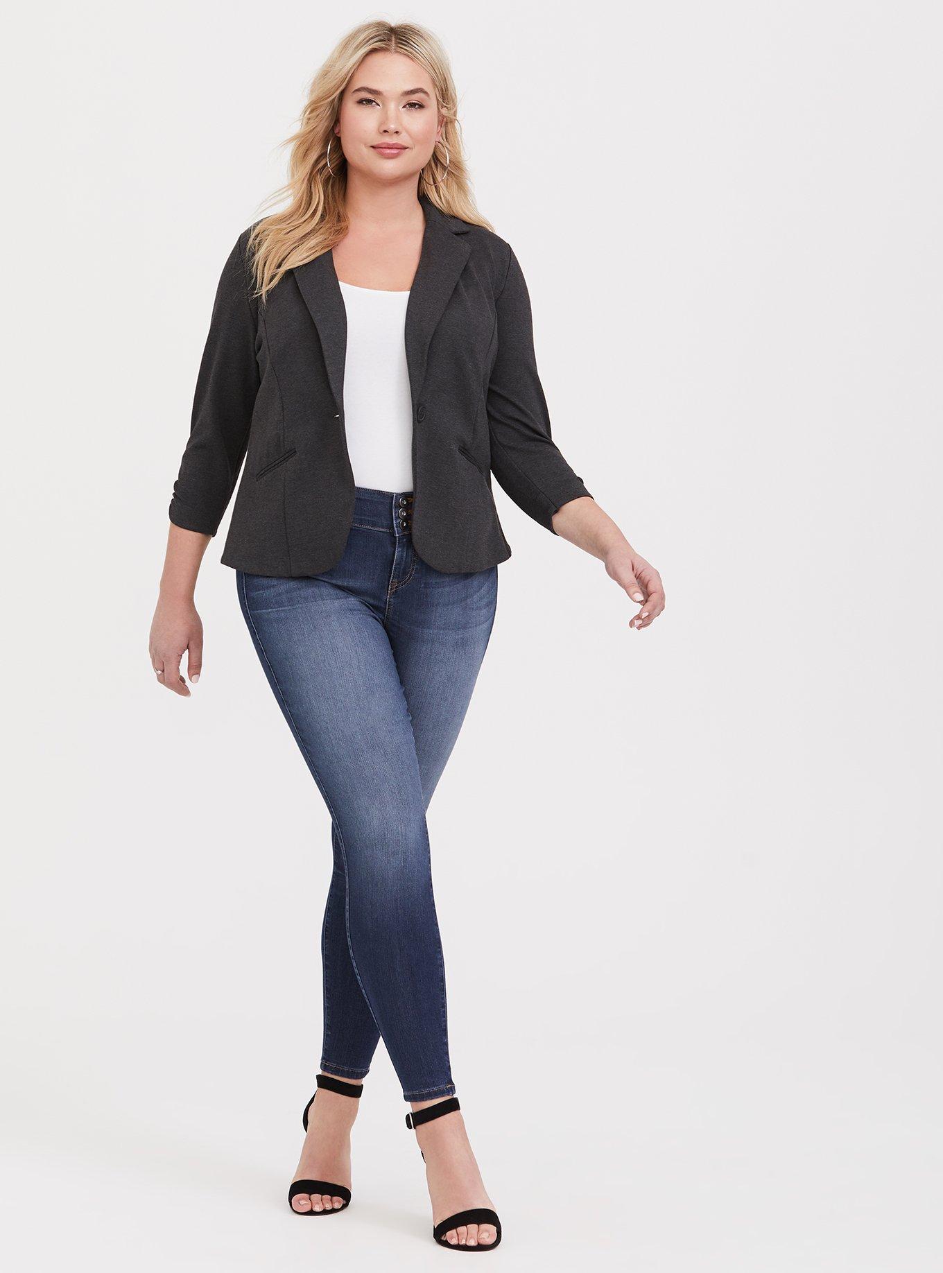 Studio Ponte Tailored Fit Blazer, GREY, alternate