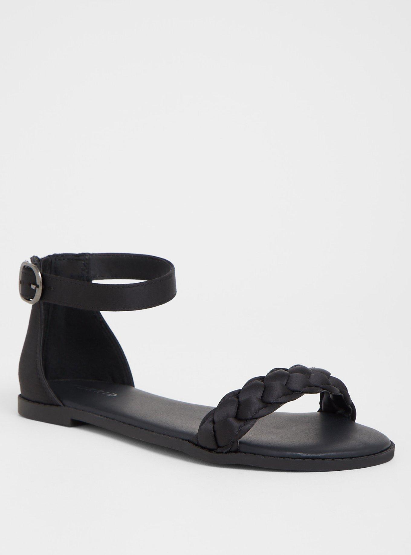Braided Flat Sandal (WW), , hi-res