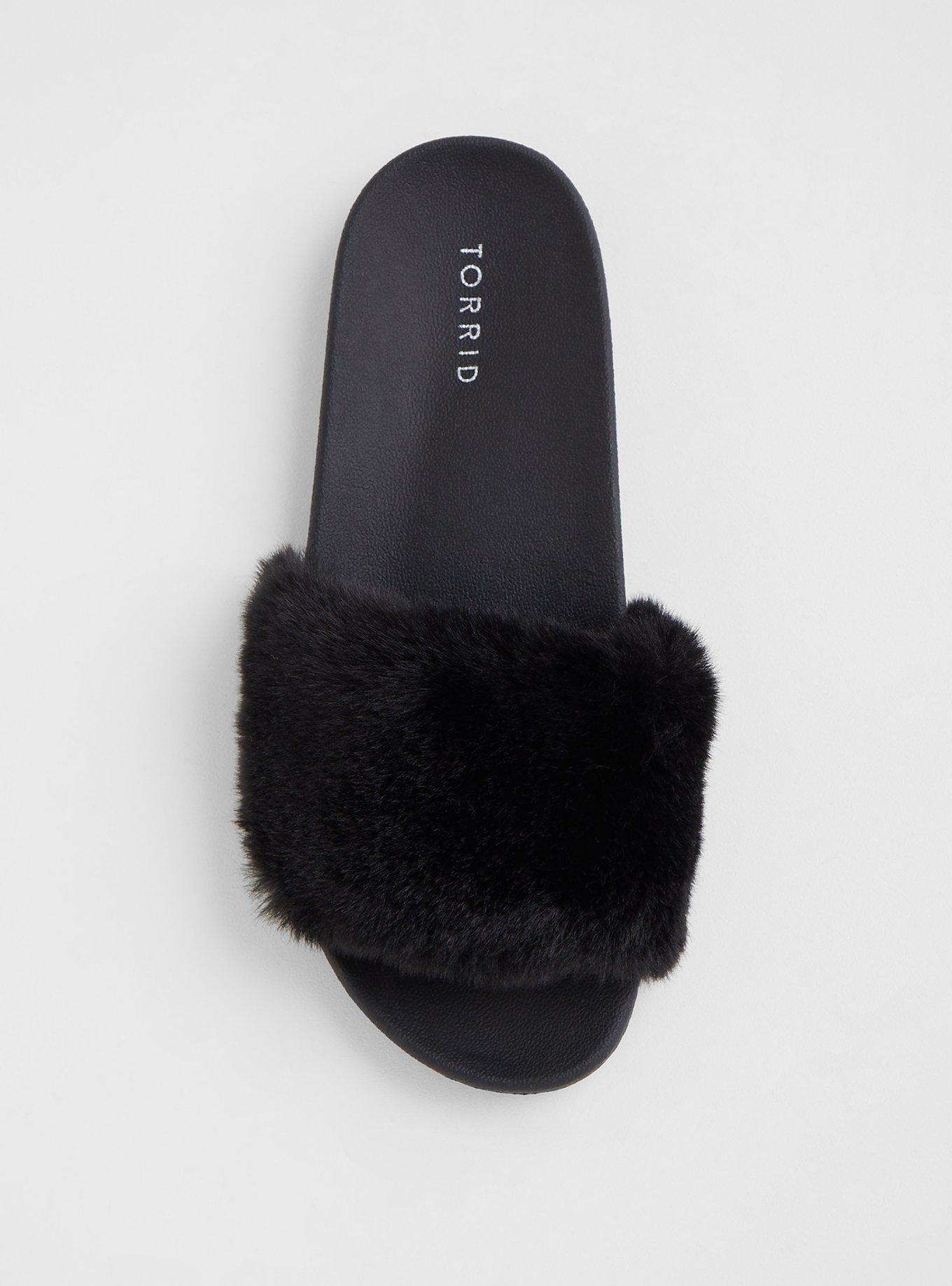 Xl best sale fur slides