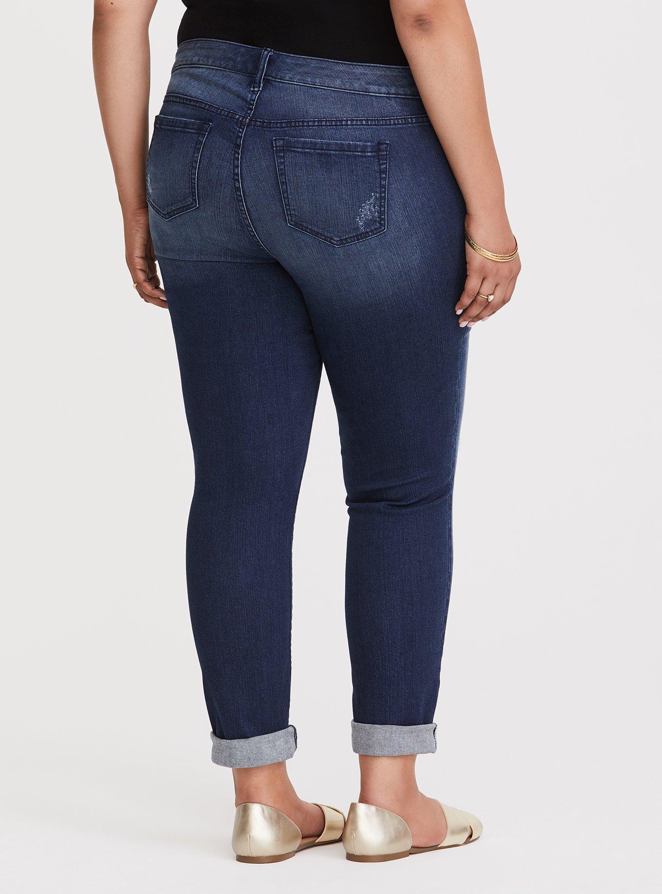 Boyfriend Jean - Vintage Stretch Dark Wash, PACIFIC, alternate