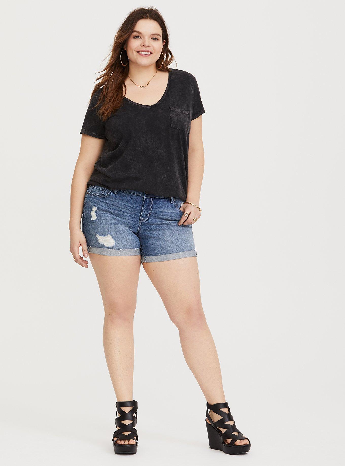 Classic Skinny Short - Vintage Stretch Medium Wash, , alternate