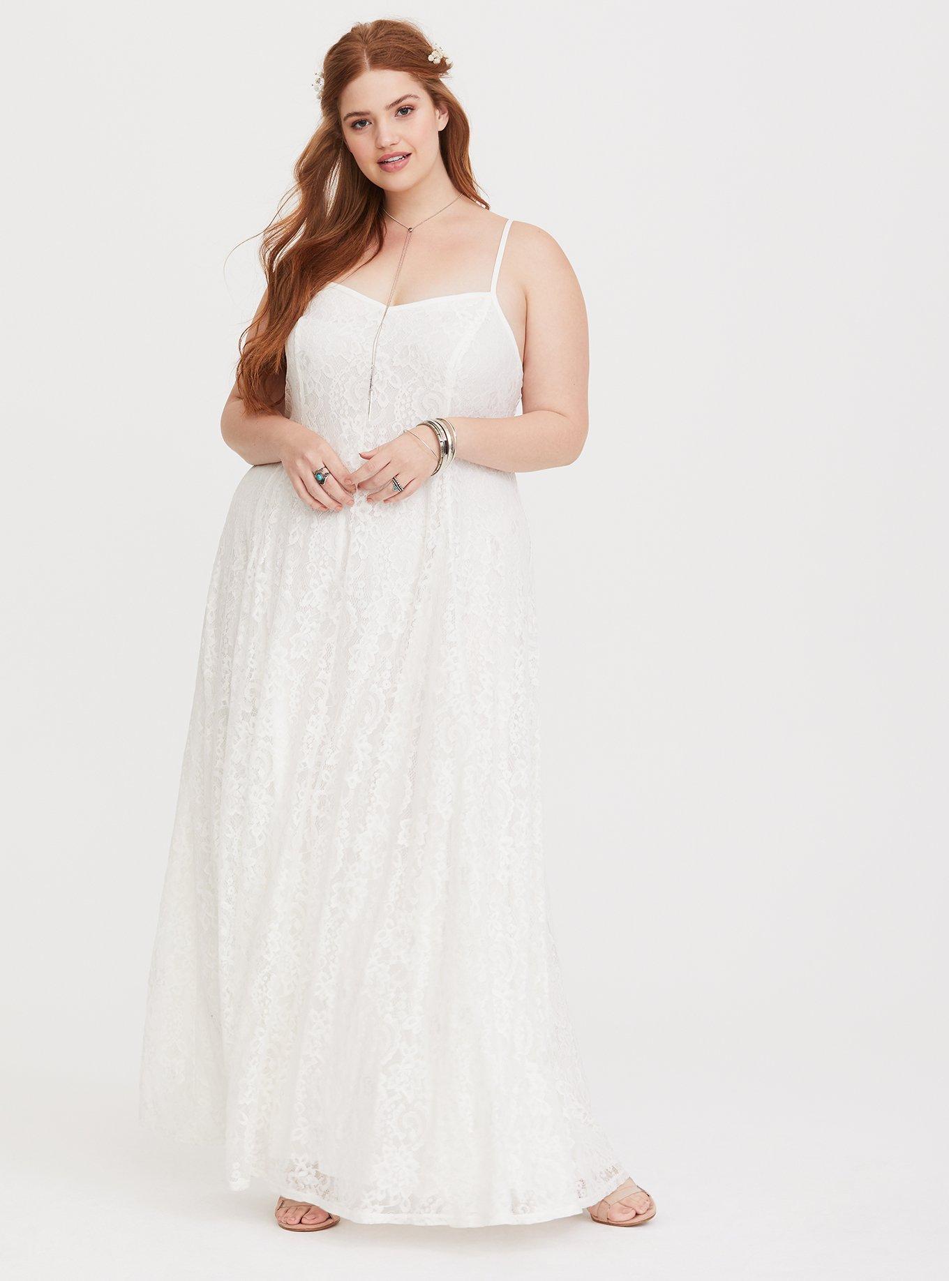 White lace outlet dress torrid