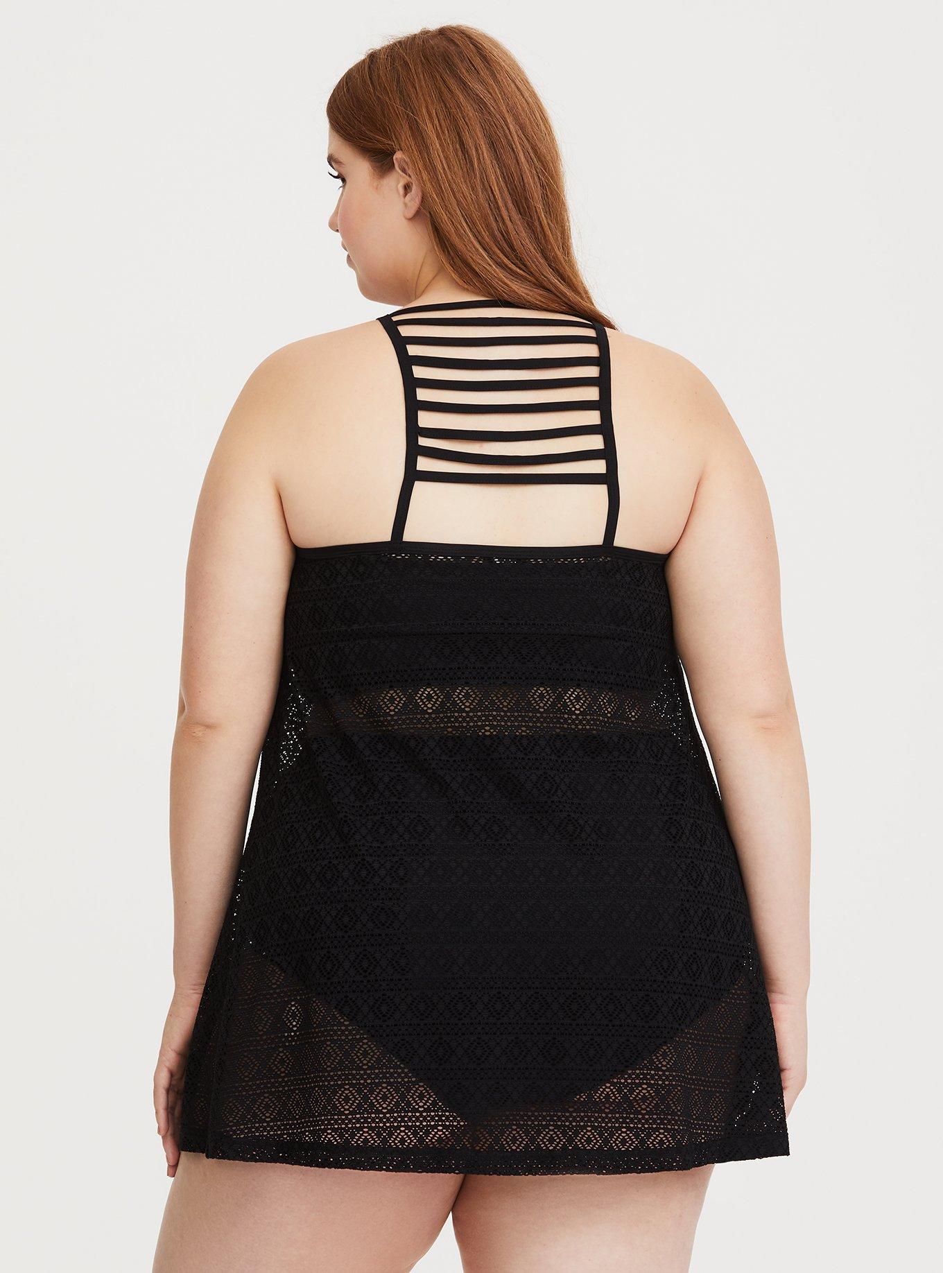 Plus Size Black Crochet CoverUp Dress Torrid