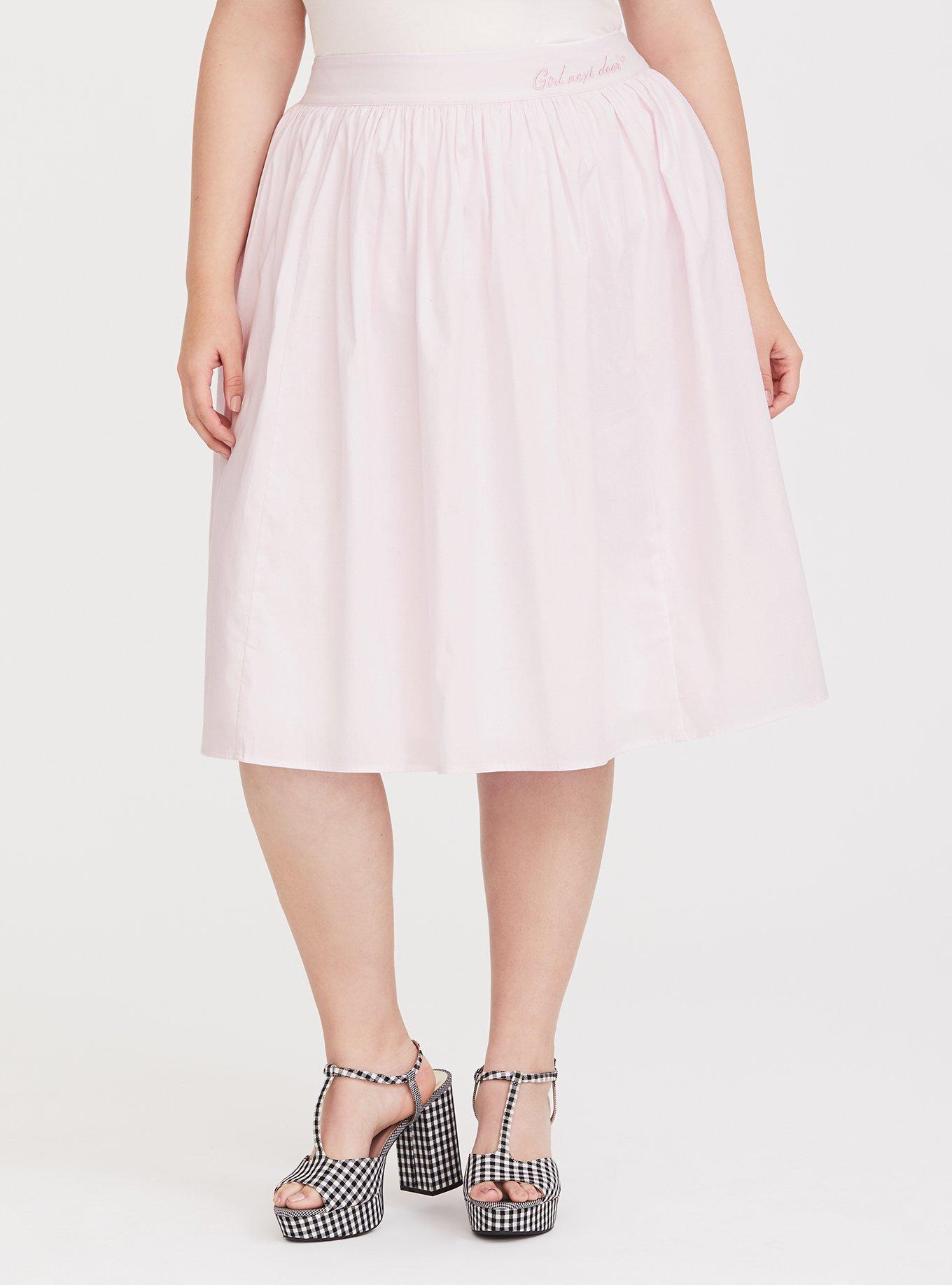 Hot pink plus size skater outlet skirt