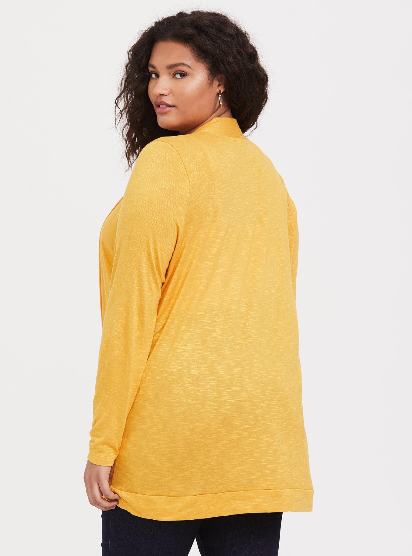 Plus Size - Chenille Cocoon Open Front Ribbed Sweater - Torrid