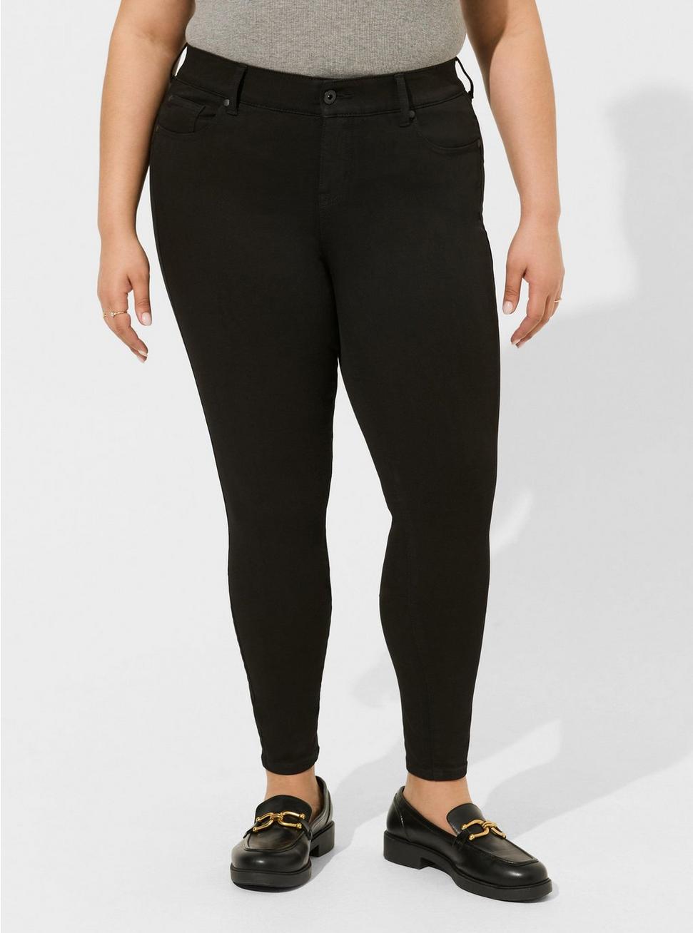 Plus Size Bombshell Skinny Premium Stretch High-Rise Jean, BLACK, alternate