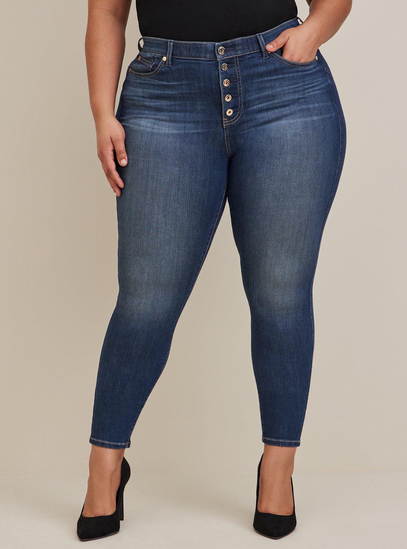 Women's Stretch Tapered Jean - Washed Stone Blue