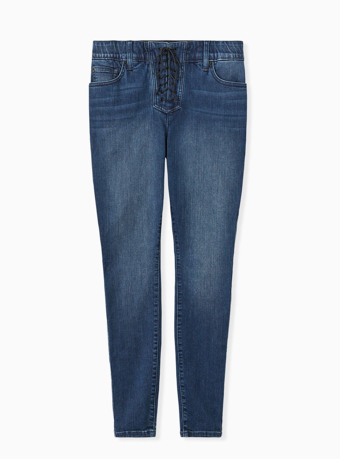 Bombshell High-Rise Skinny Jean, LACE UP THAMES, hi-res