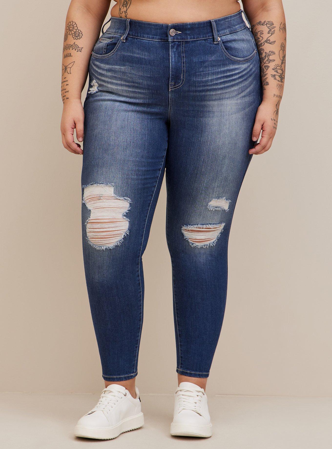 AE Dream Curvy High-Waisted Jegging  Cute ripped jeans, Women jeans, Curvy  jeans