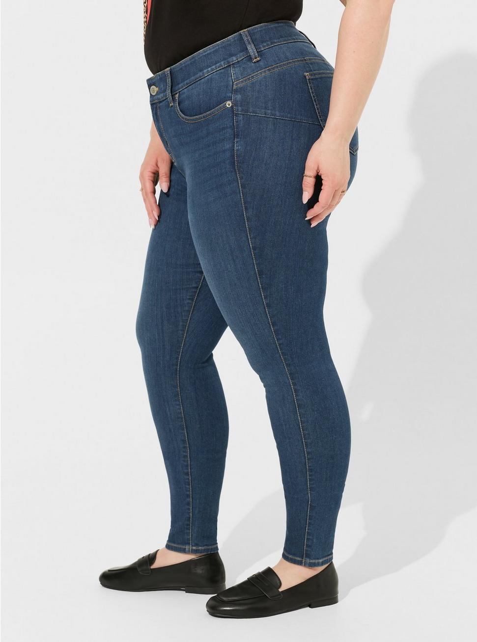 Plus Size Bombshell Skinny Premium Stretch High-Rise Jean, MADRID, alternate