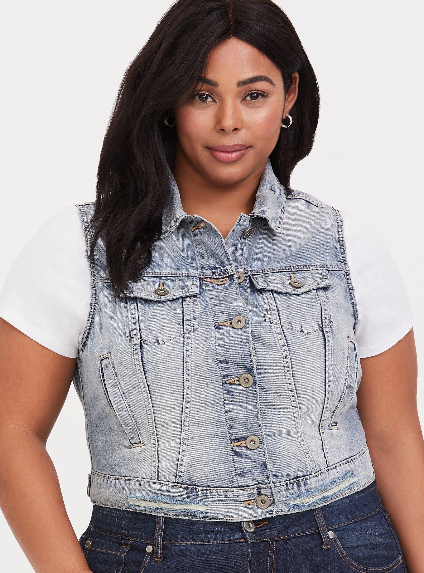 Torrid denim outlet vest