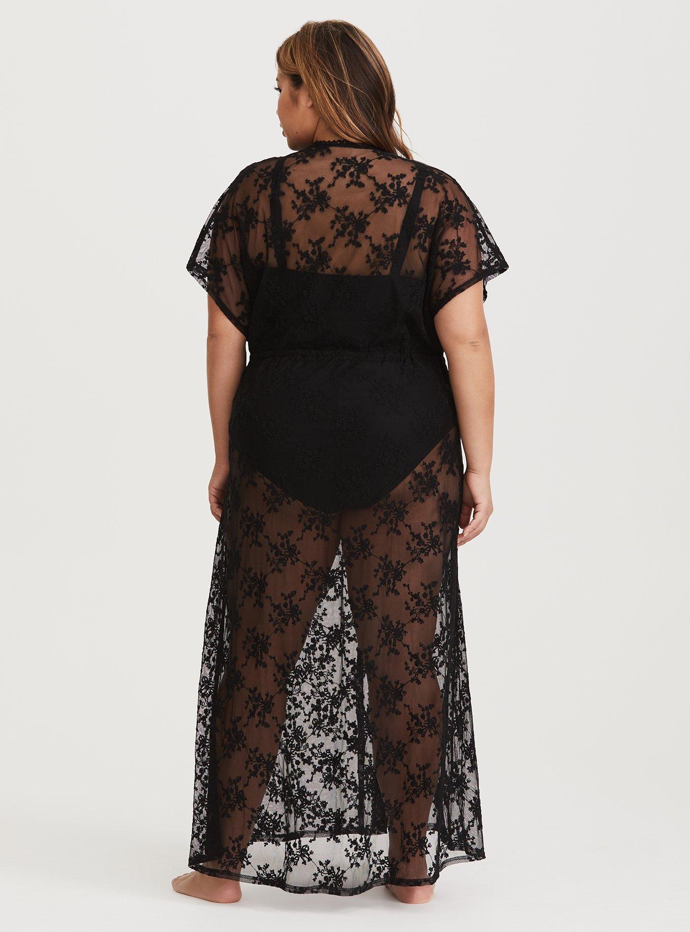 Lace maxi clearance cover up