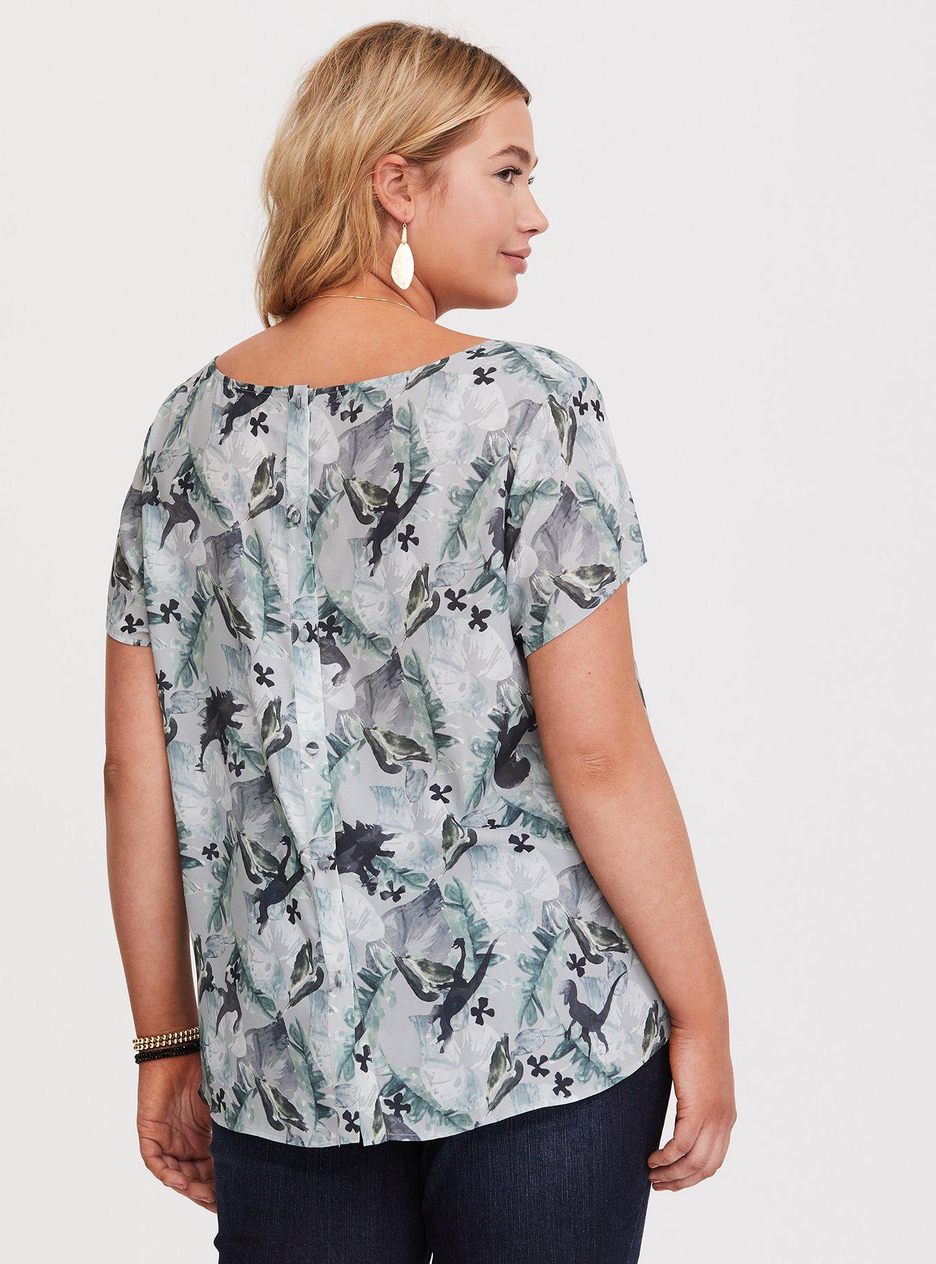 Jurassic World Abbey Georgette Blouse, MULTI, alternate