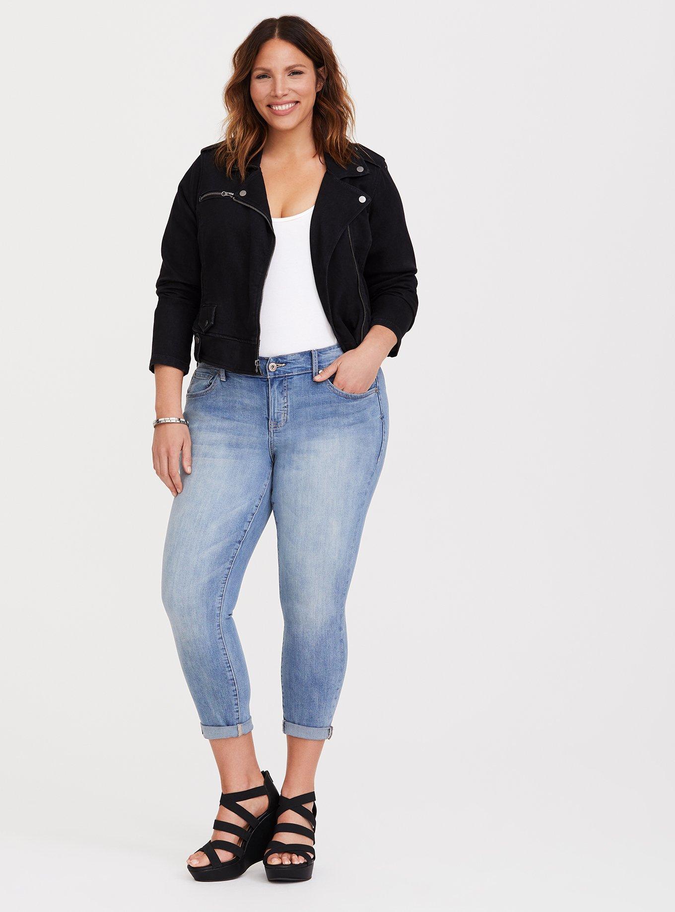 Crop Classic Skinny Jean - Vintage Stretch Light Wash, RAPIDS, alternate