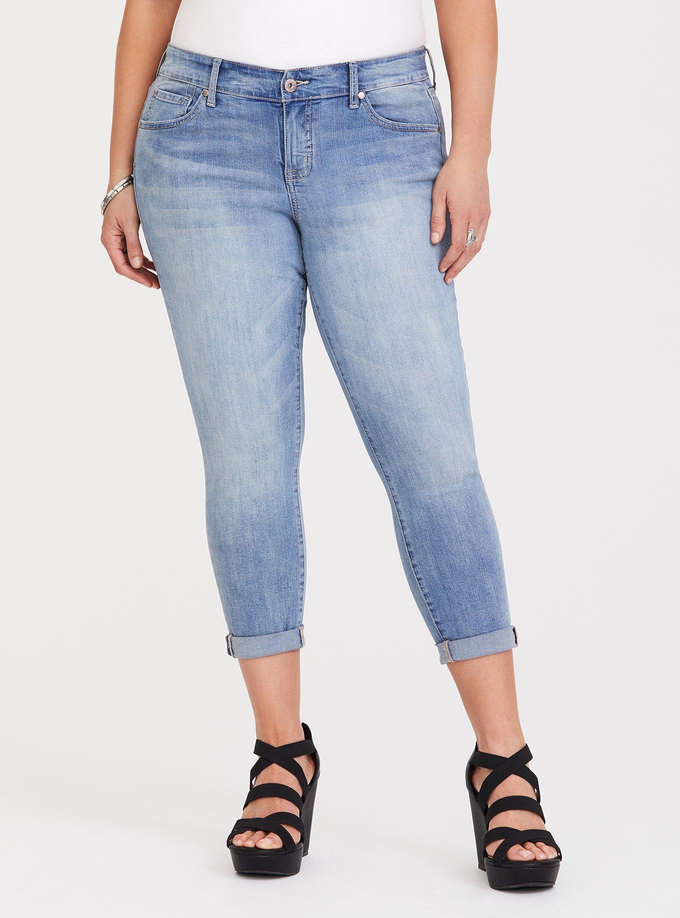 Crop Classic Skinny Jean - Vintage Stretch Light Wash, RAPIDS, hi-res