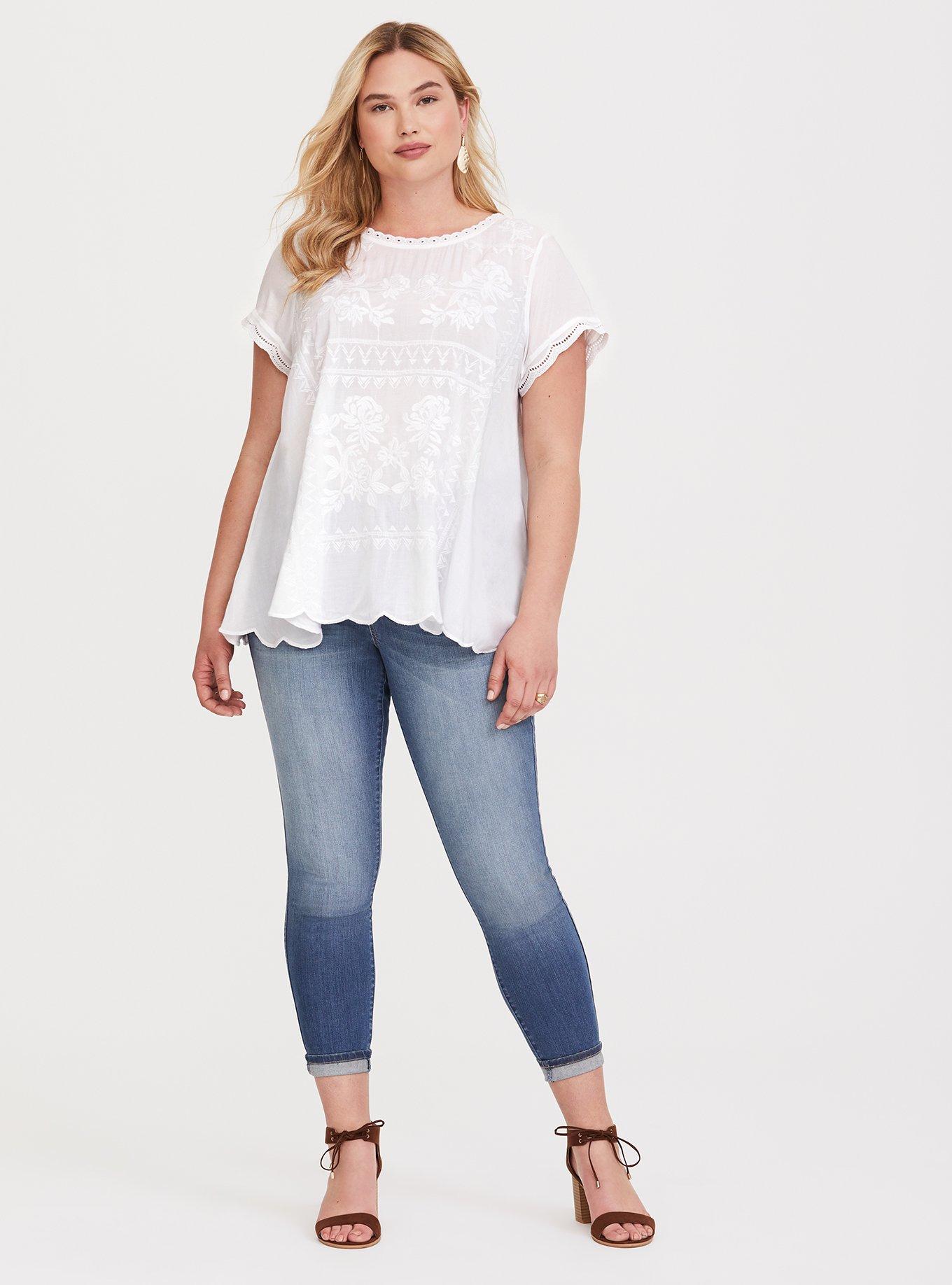 Torrid white hot sale blouse