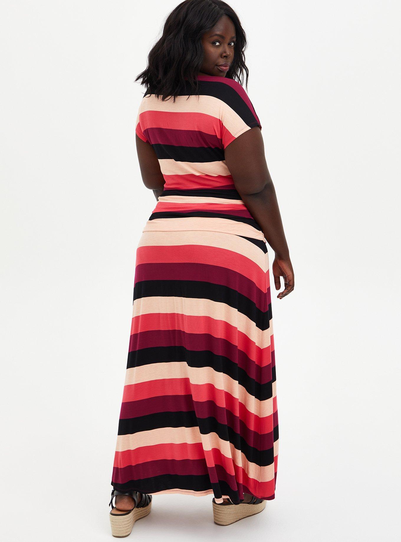 Plus size best sale shirred maxi dress