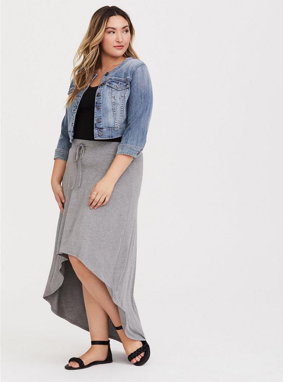 Plus Size Hi-Lo Jersey Maxi Skirt - Torrid
