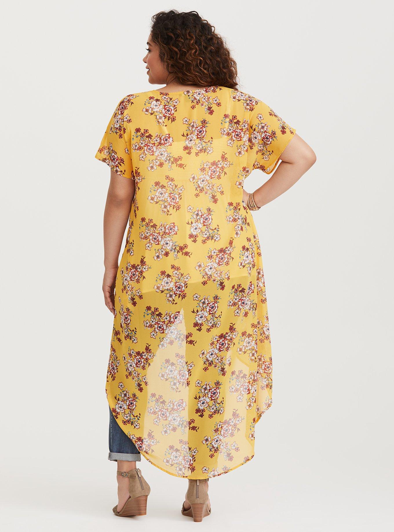 Chiffon Maxi Kimono, ORCHE FLORAL, alternate