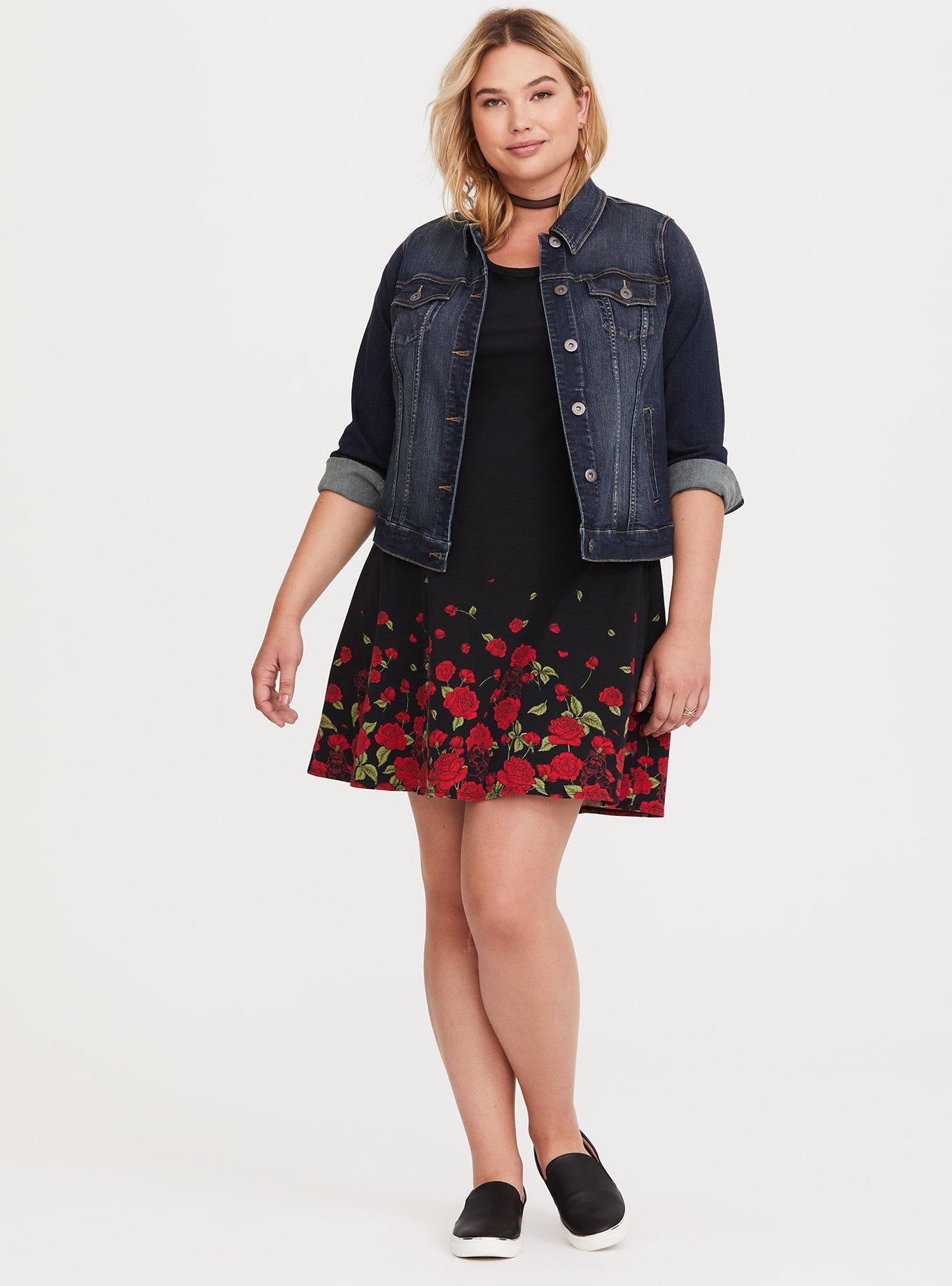 Disney Muppets Miss Piggy Border Print Dress, MULTI, alternate