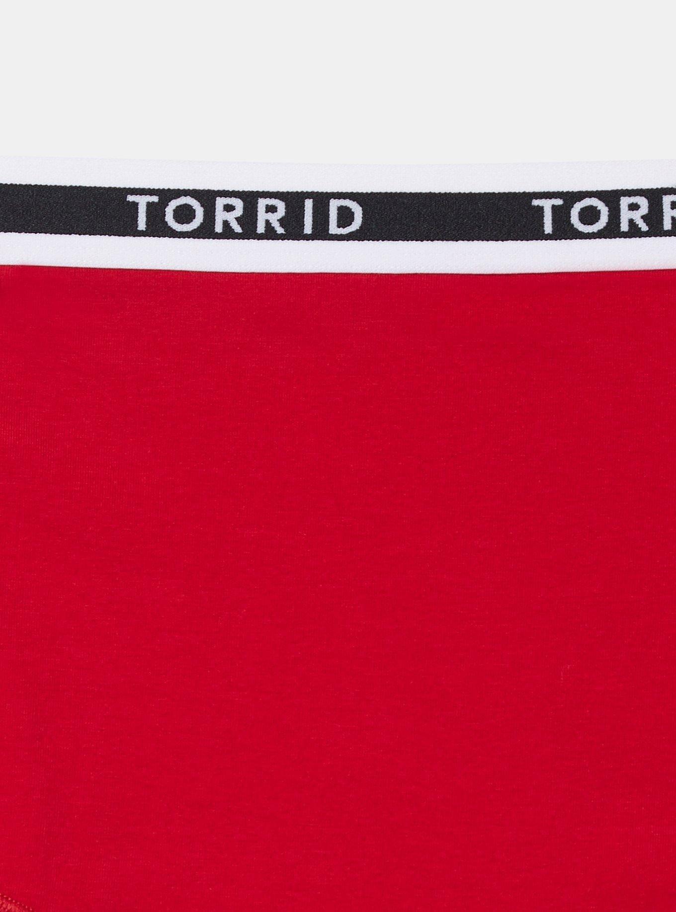 Cotton Mid-Rise Logo Brief Panty