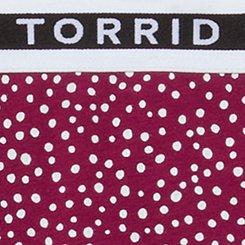 Cotton Mid-Rise Brief Logo Panty, PATIENCE DOTS NAVARRA, swatch