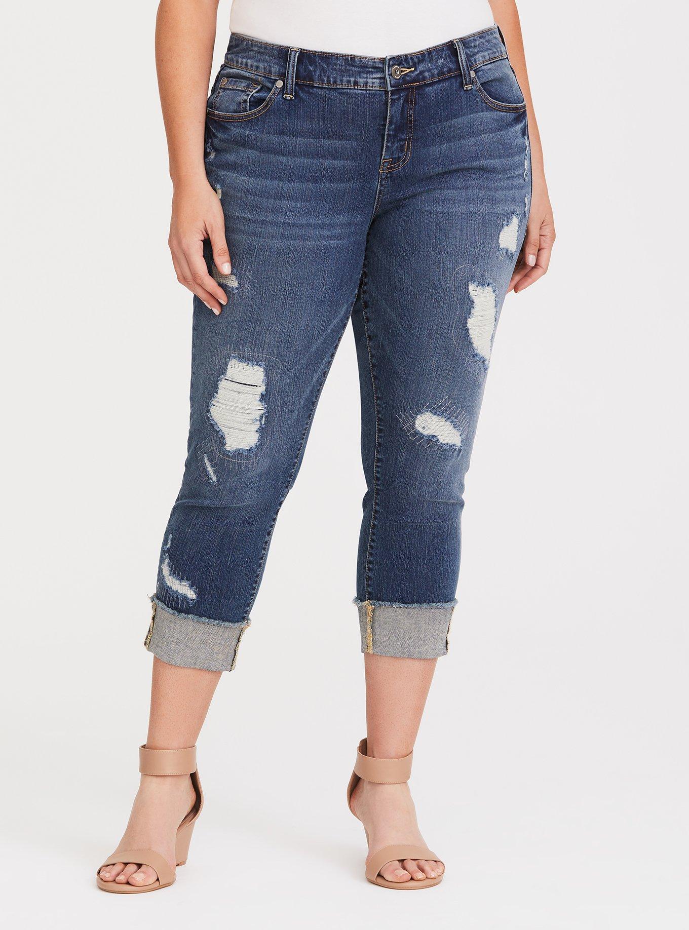 Crop Boyfriend Jean - Vintage Stretch Medium Wash, VENICE, hi-res