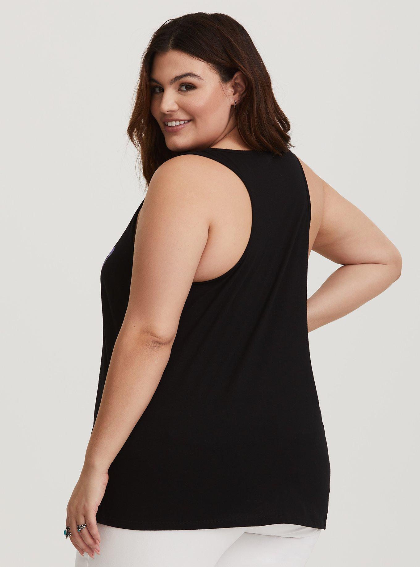 Prince 'Purple Rain' Scoop Neck Tank, DEEP BLACK, alternate