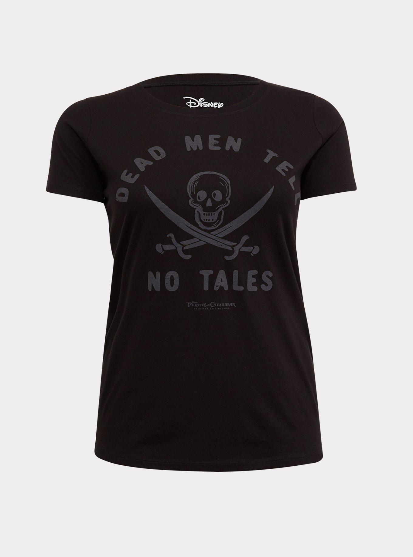 Dead men tell no tales pirate t-shirt Big and Tall tee for men 