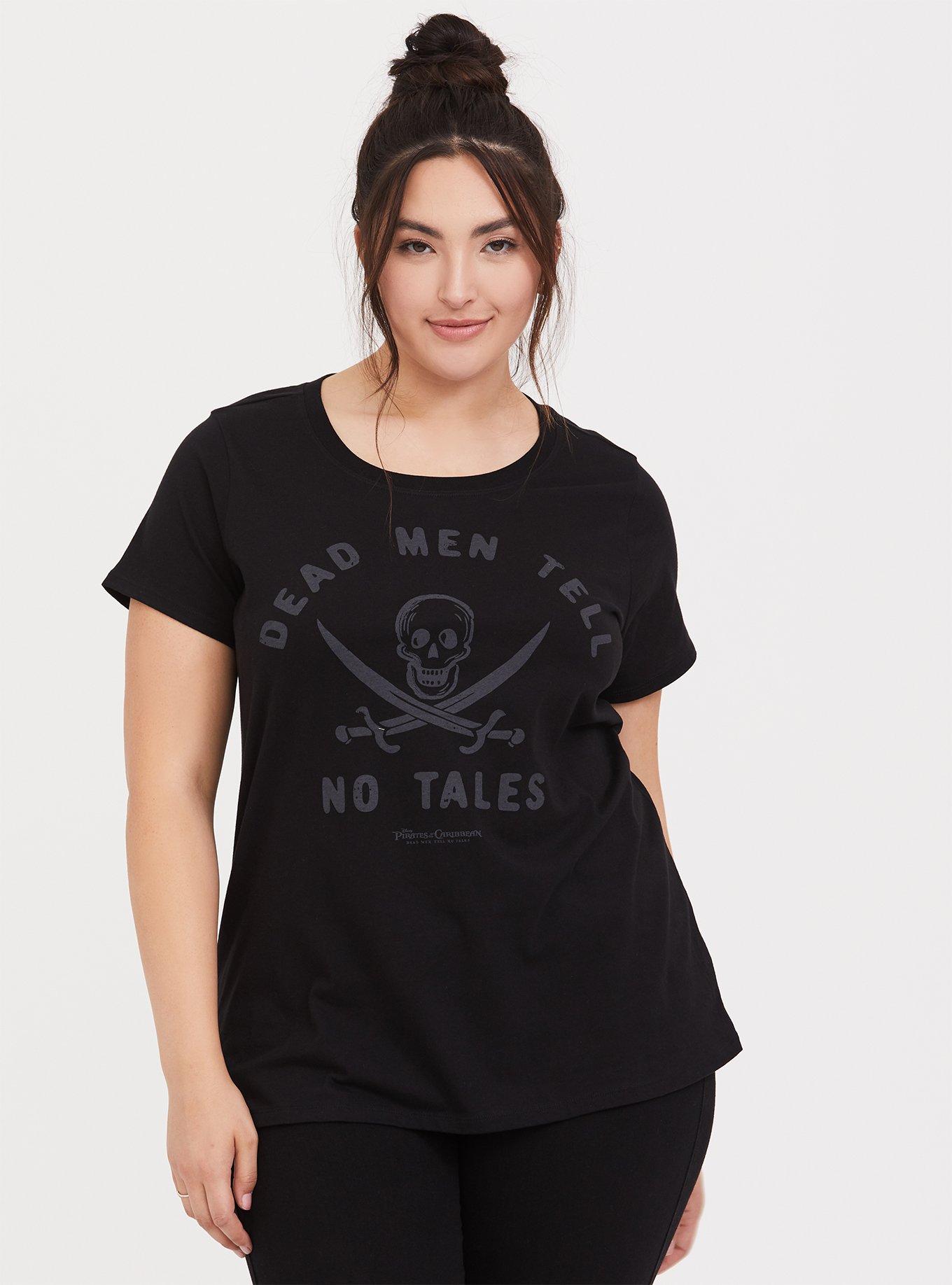 Dead men tell no tales pirate t-shirt Big and Tall tee for men 