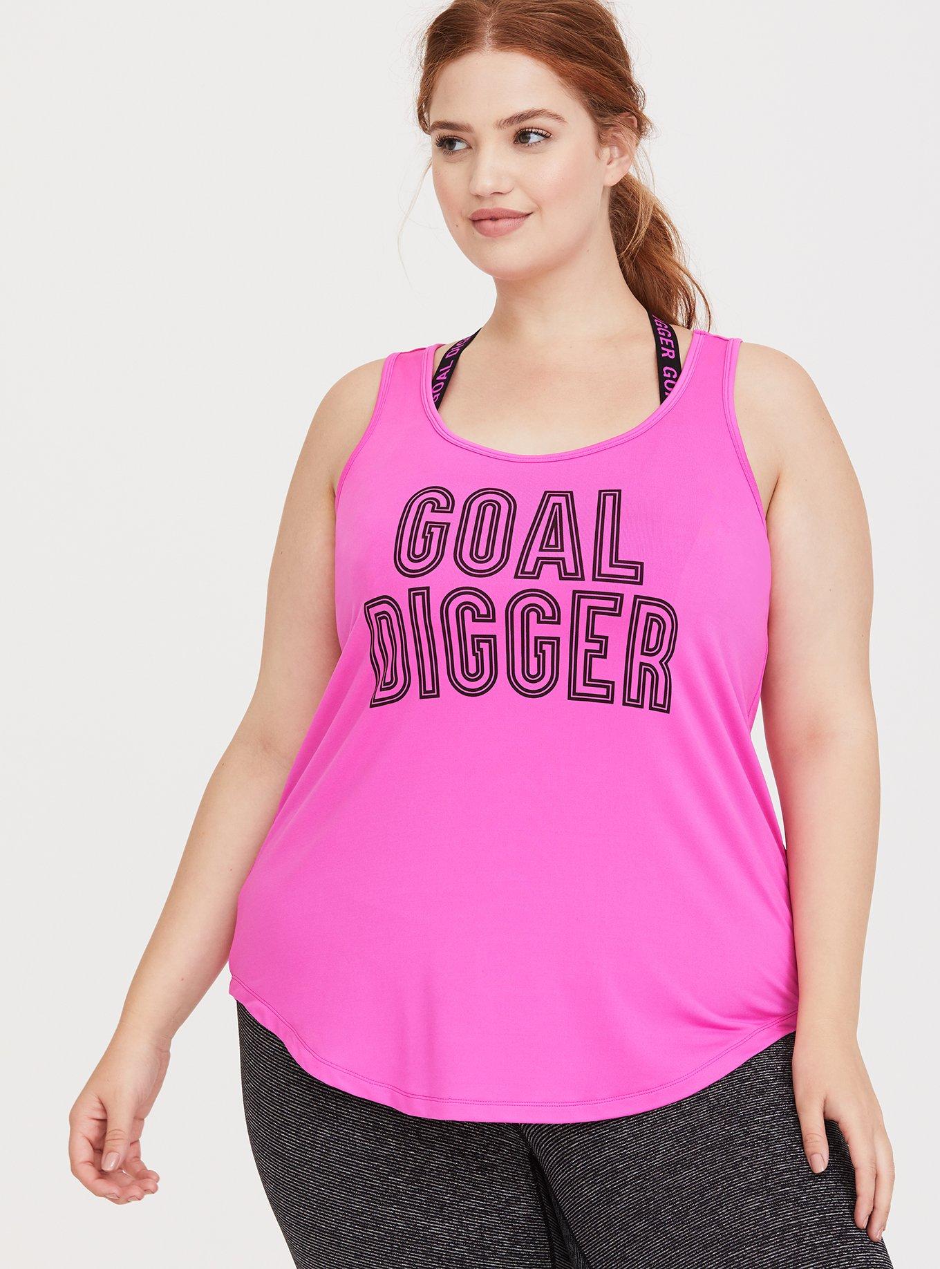 Pink Goal Digger Active Tank, PINK GLO, hi-res