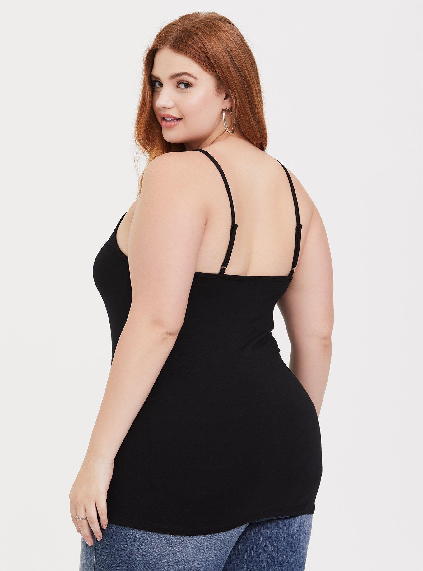 Plus Size Foxy Mesh Inset Halter Top, , alternate
