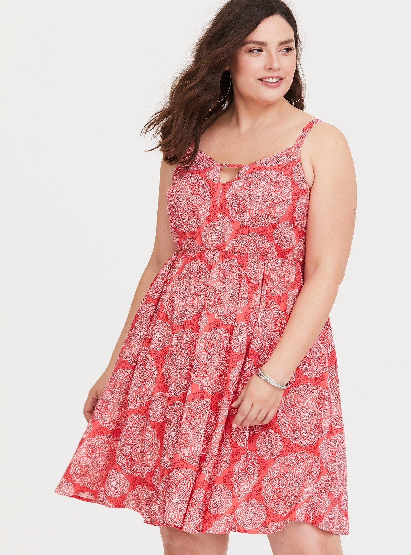 Torrid coral clearance dress