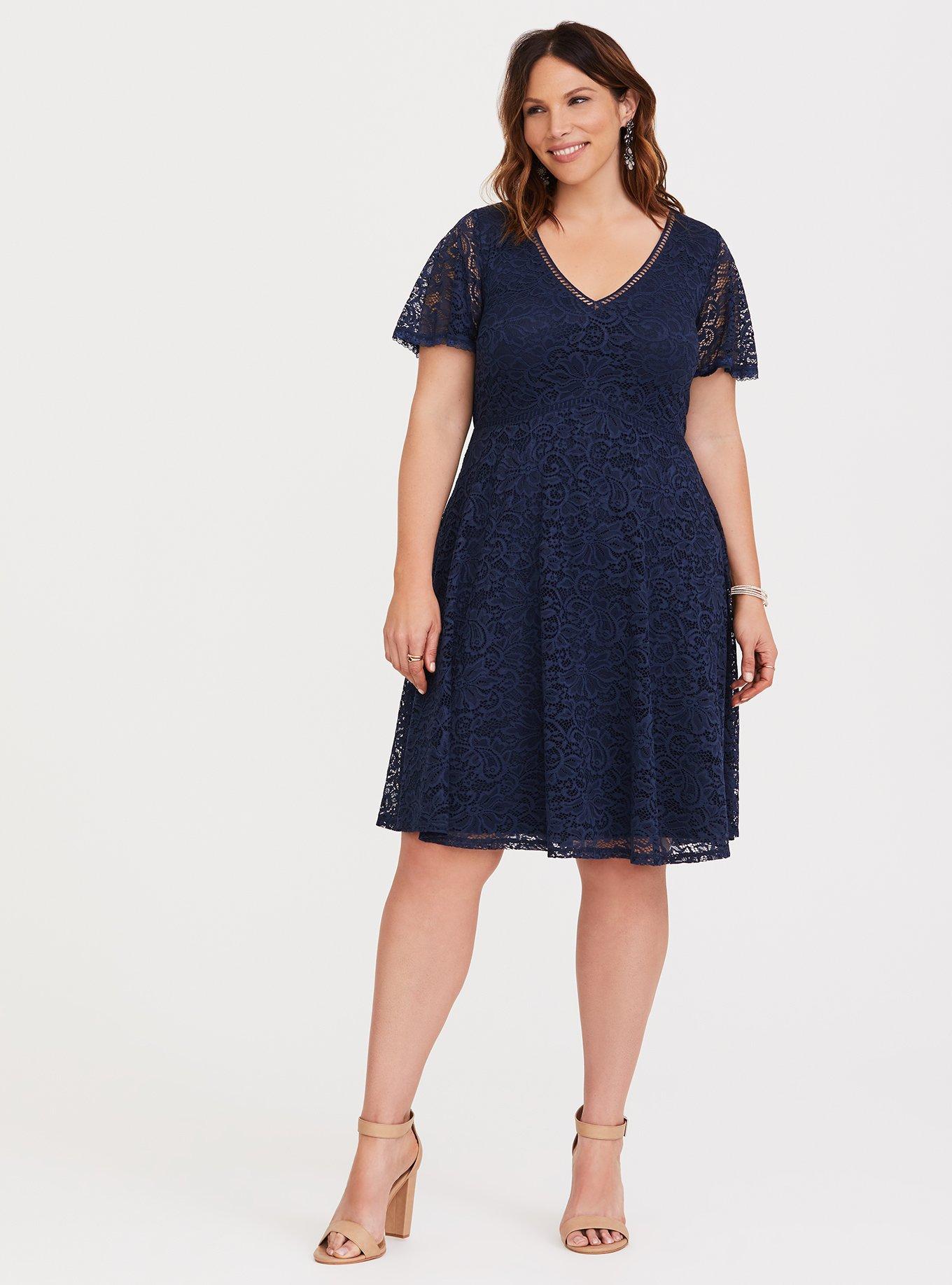 Torrid sales navy dress