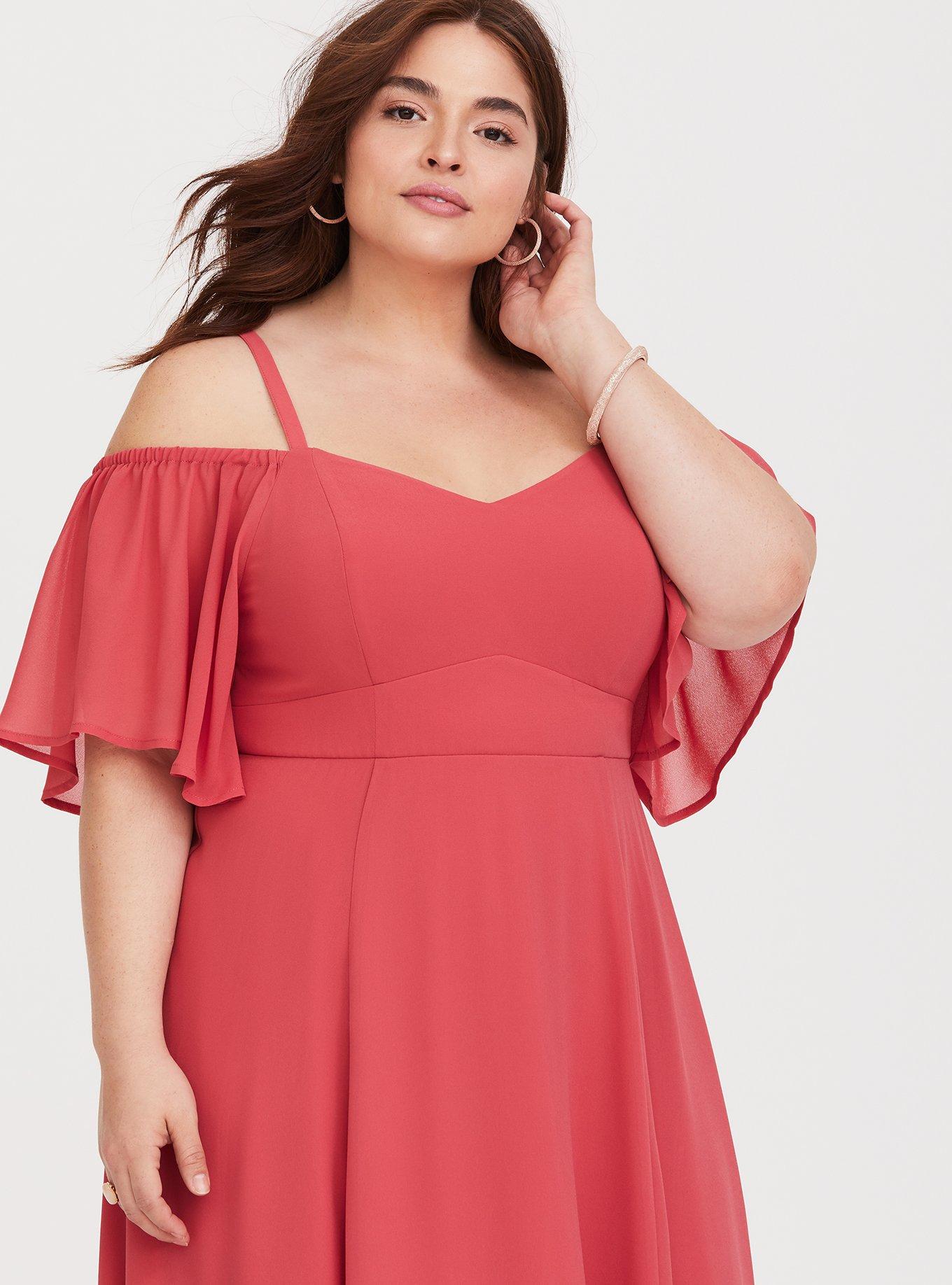 Torrid coral clearance dress