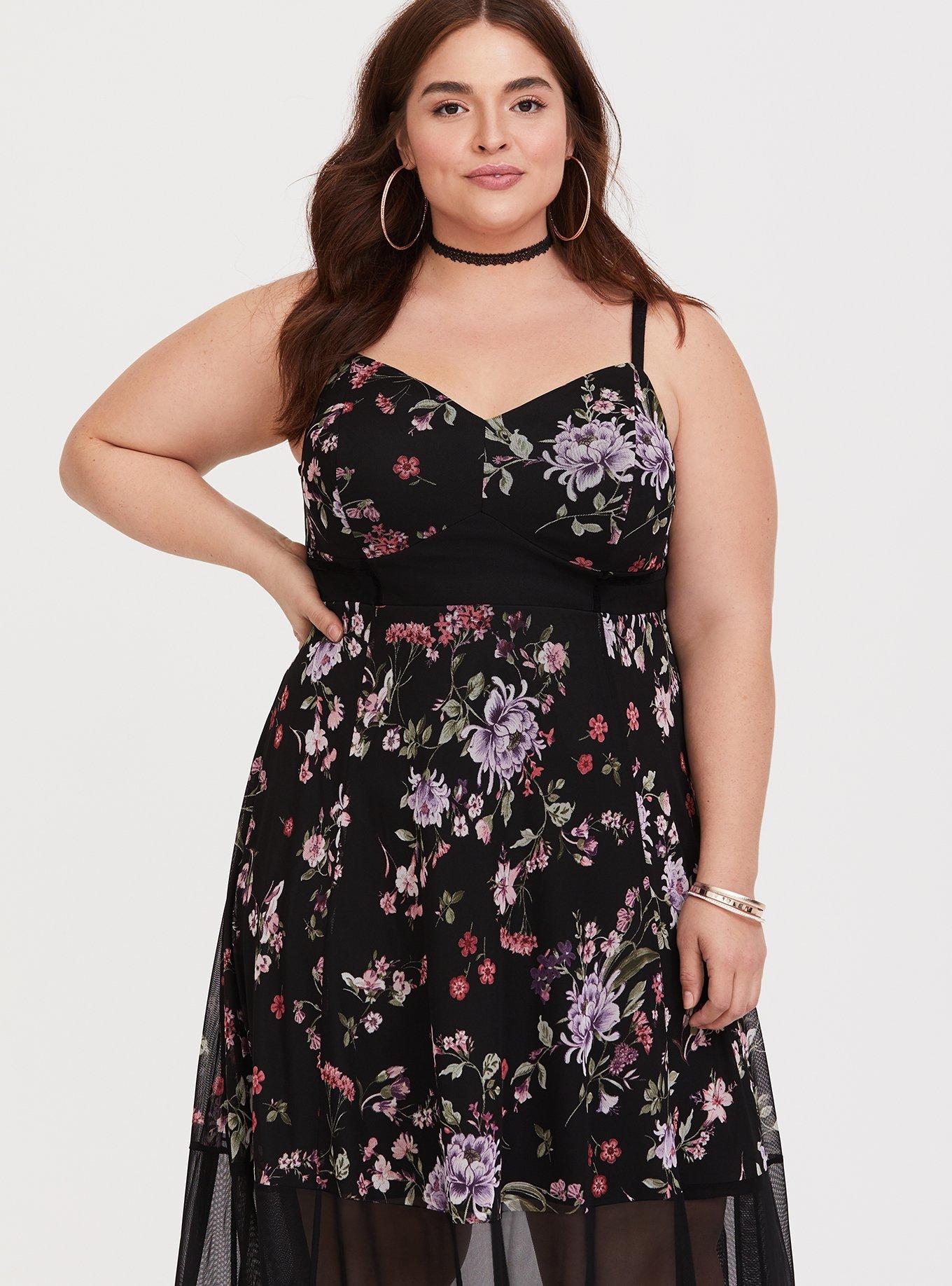 Plus Size - Velour and Mesh Bralette - Torrid