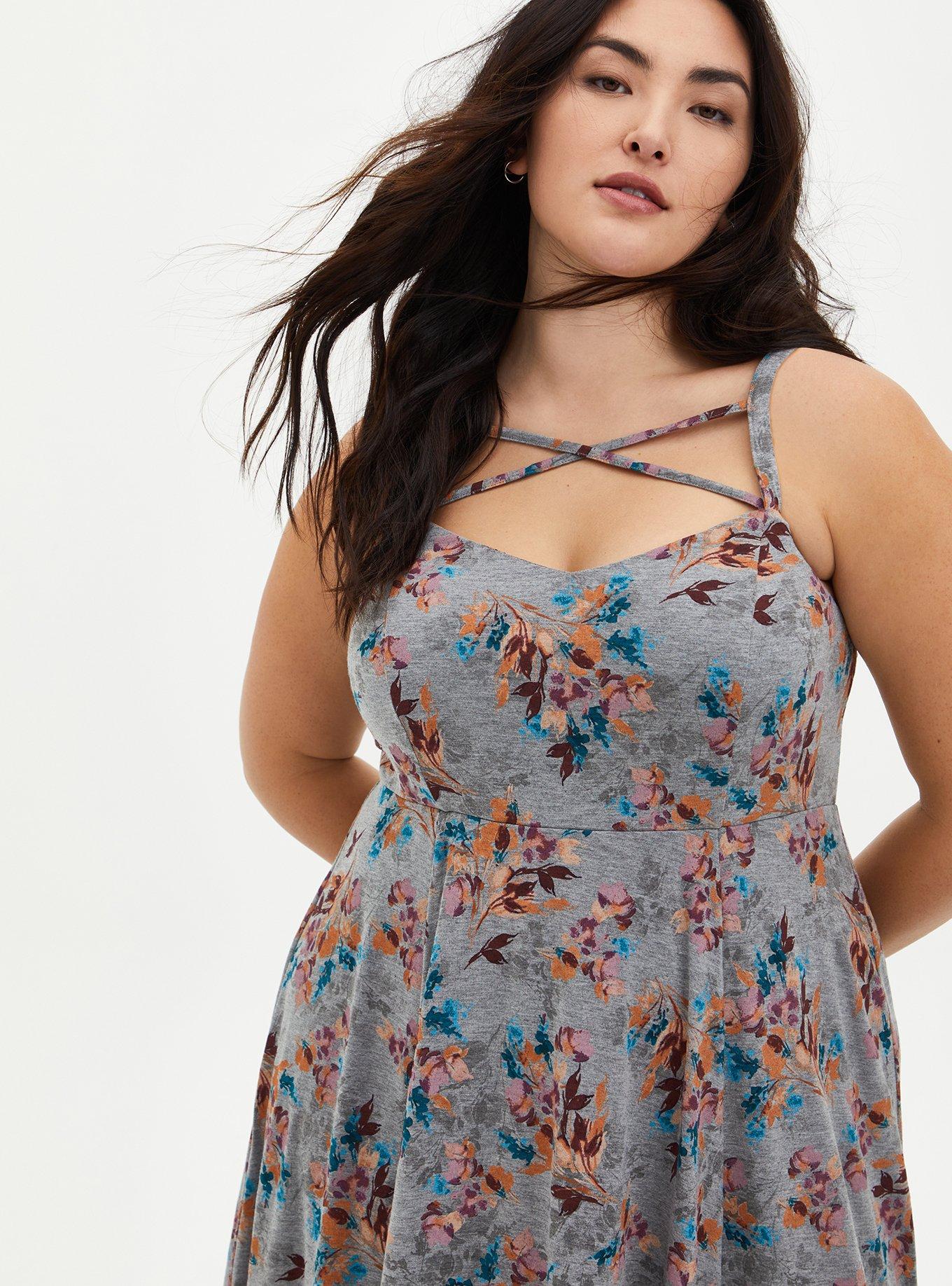 Torrid gray hot sale dress