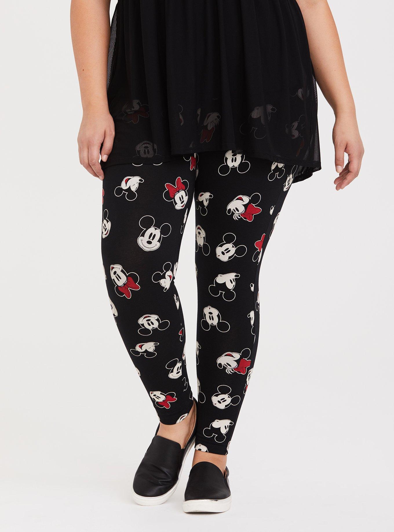 Disney Mickey Mouse Women Graphic Active Wear Leggings From Disney