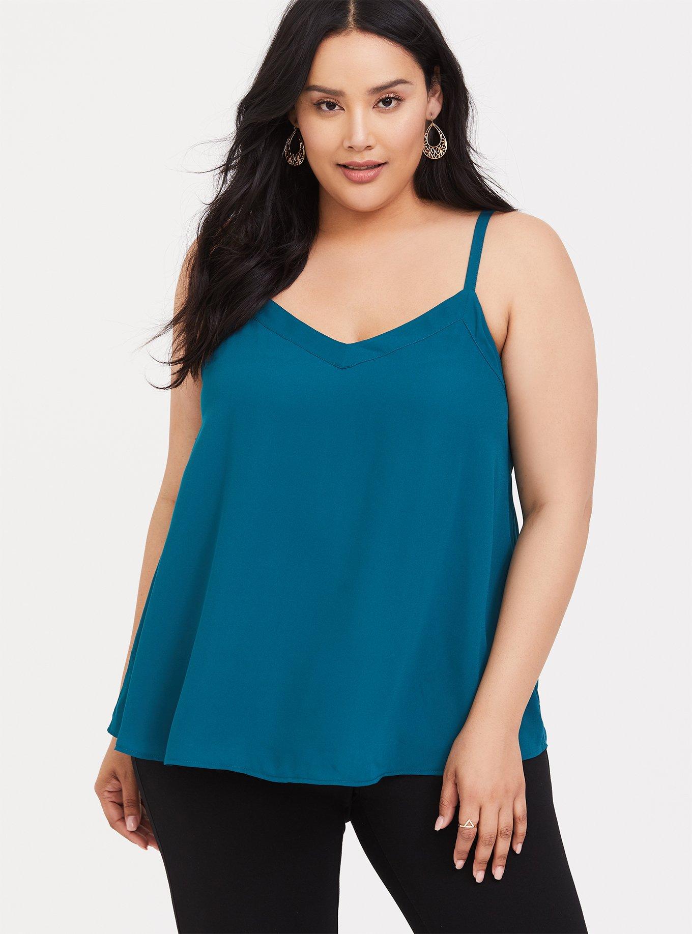 Plus Size - Sophie Georgette Tie Back Swing Cami - Torrid