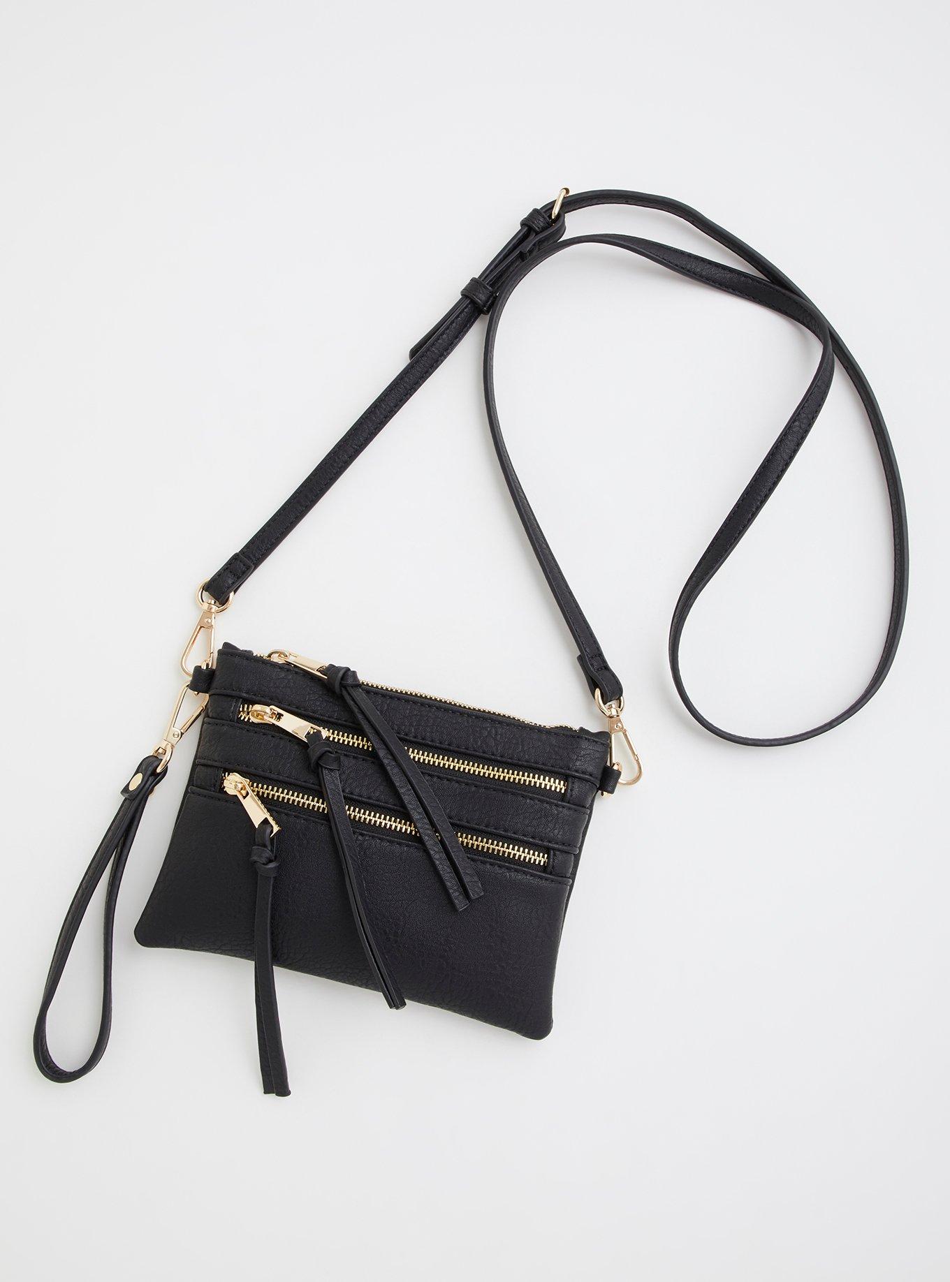 Gold Leather Crossbody Bag Chain Strap Small Crossbody -  Israel