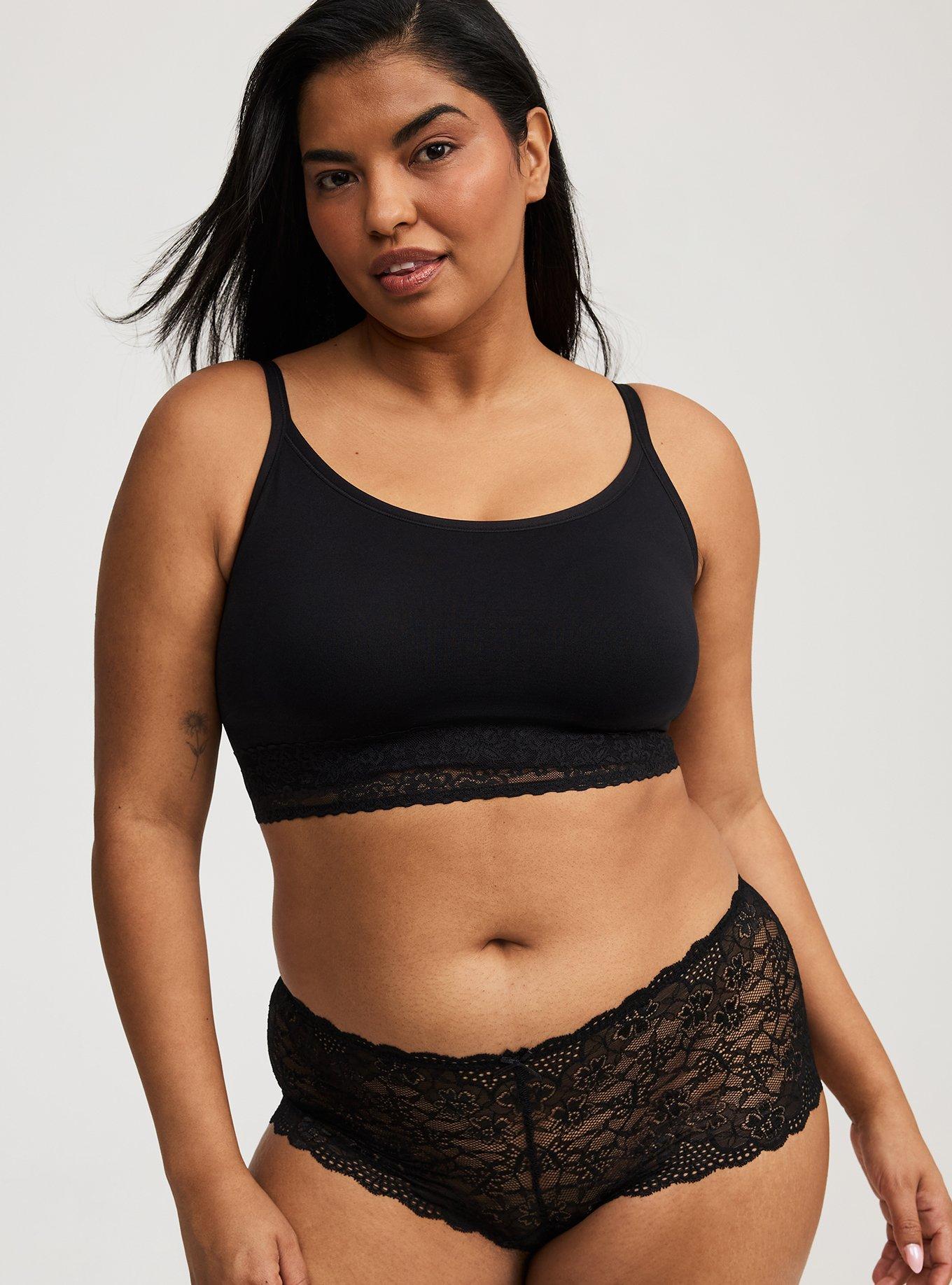 Plus Size - Lightly Lined Seamless Lace Band Bralette - Torrid