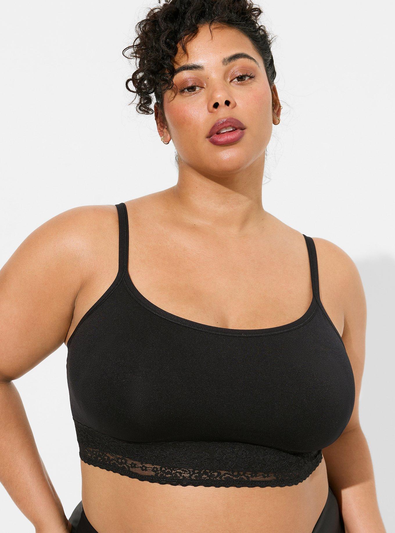 Plus Size - Torrid Curve Body T-Shirt Lightly Lined Lace Straight