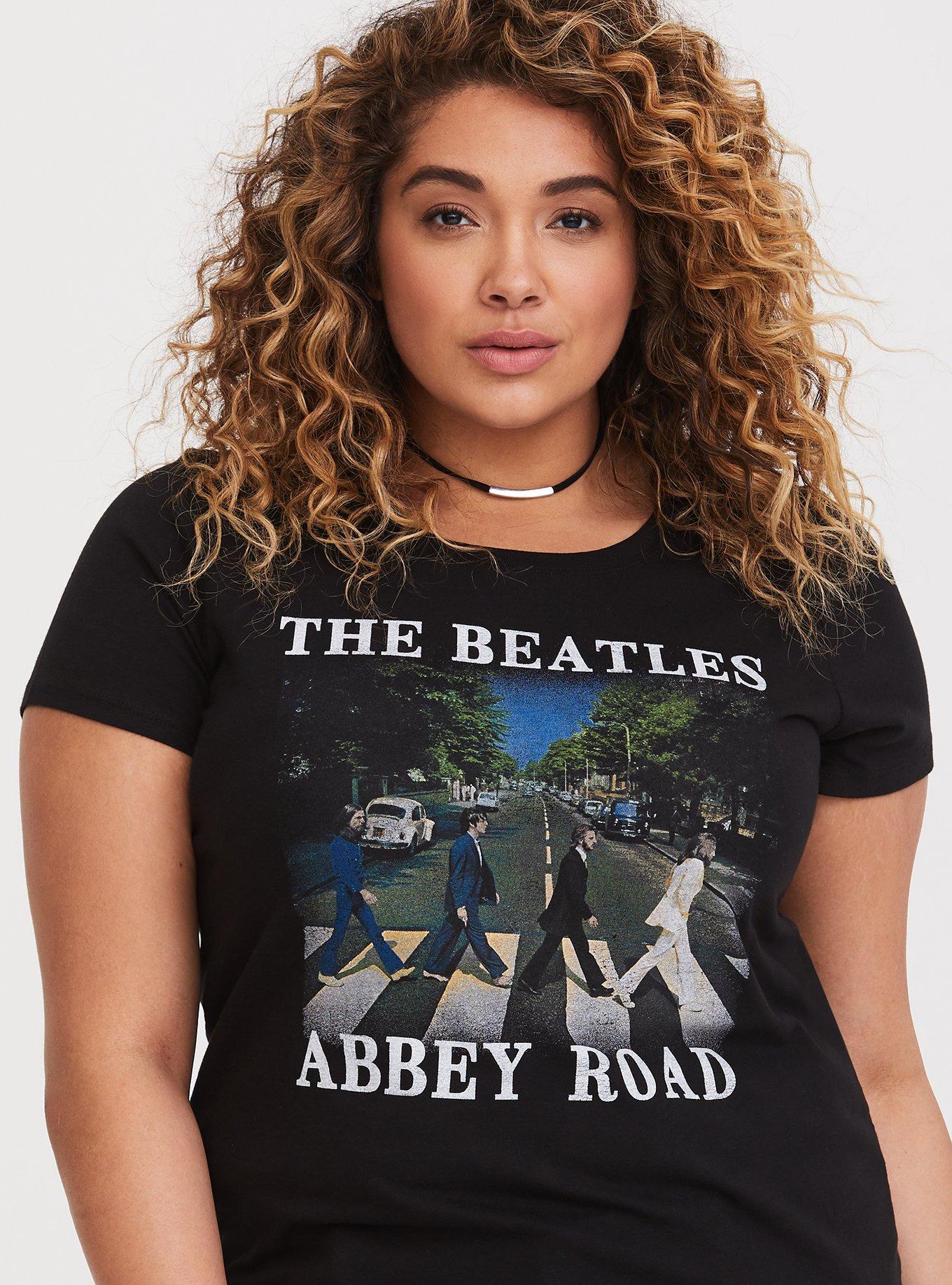 Plus Size Black Beatles Abbey Road Slim Fit Tee Torrid