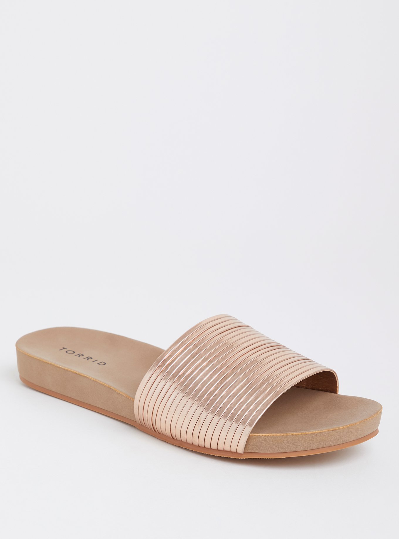 Plus Size - Rose Gold Tubular Pool Slide (Wide Width) - Torrid