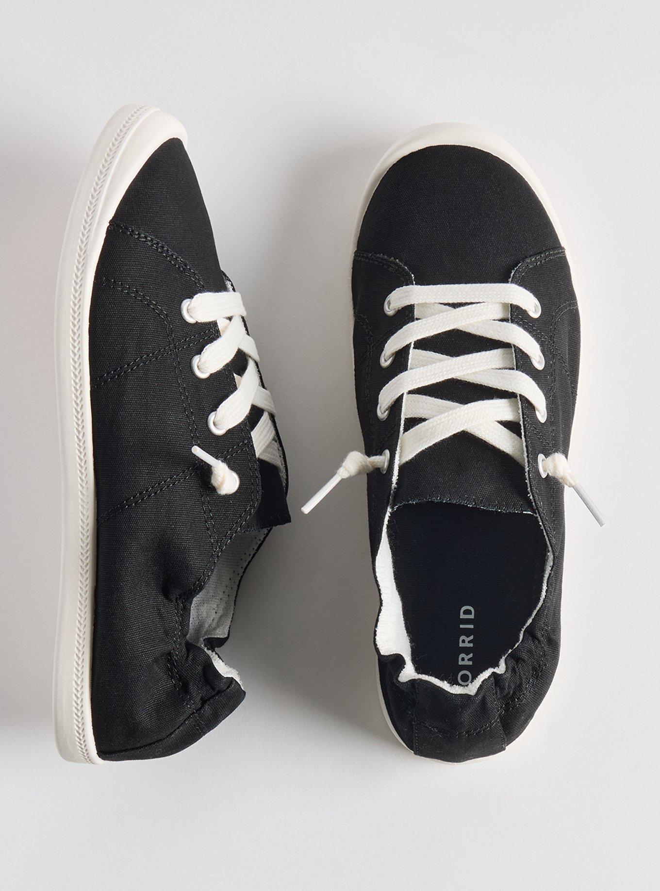 Riley Ruched Sneaker (WW), BLACK, hi-res